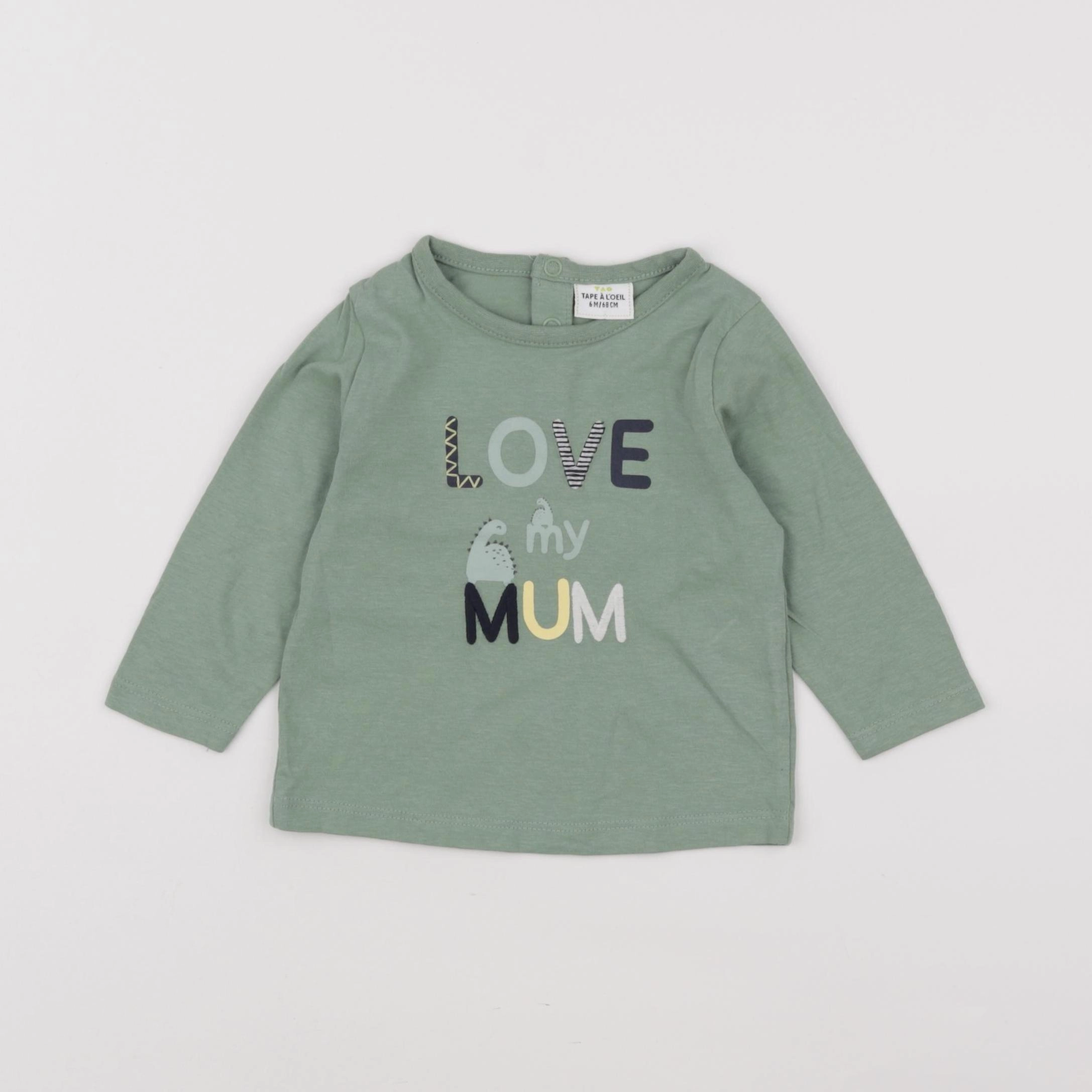 Tape à l'oeil - tee-shirt vert - 6 mois