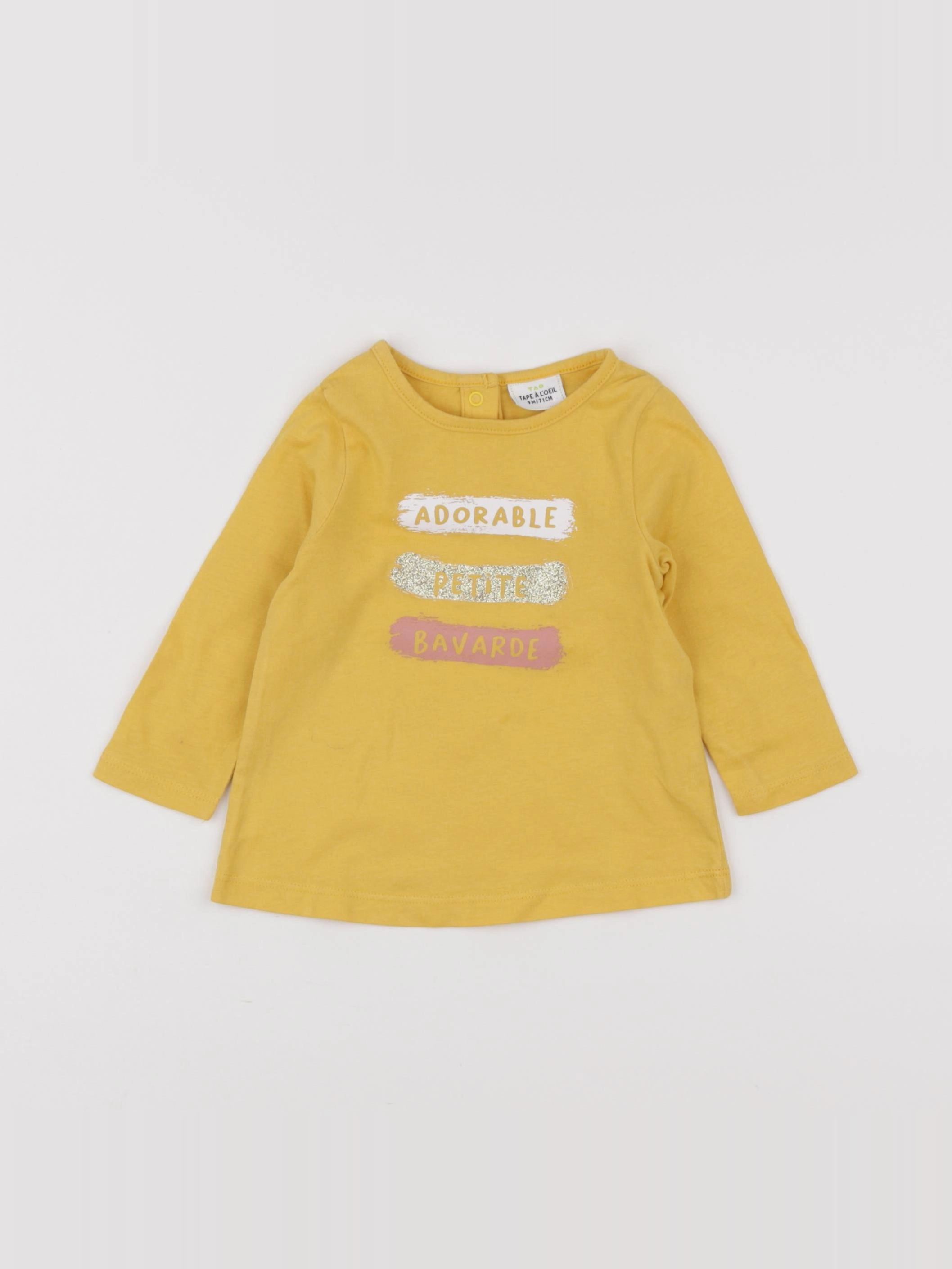 Tape à l'oeil - tee-shirt jaune - 9 mois