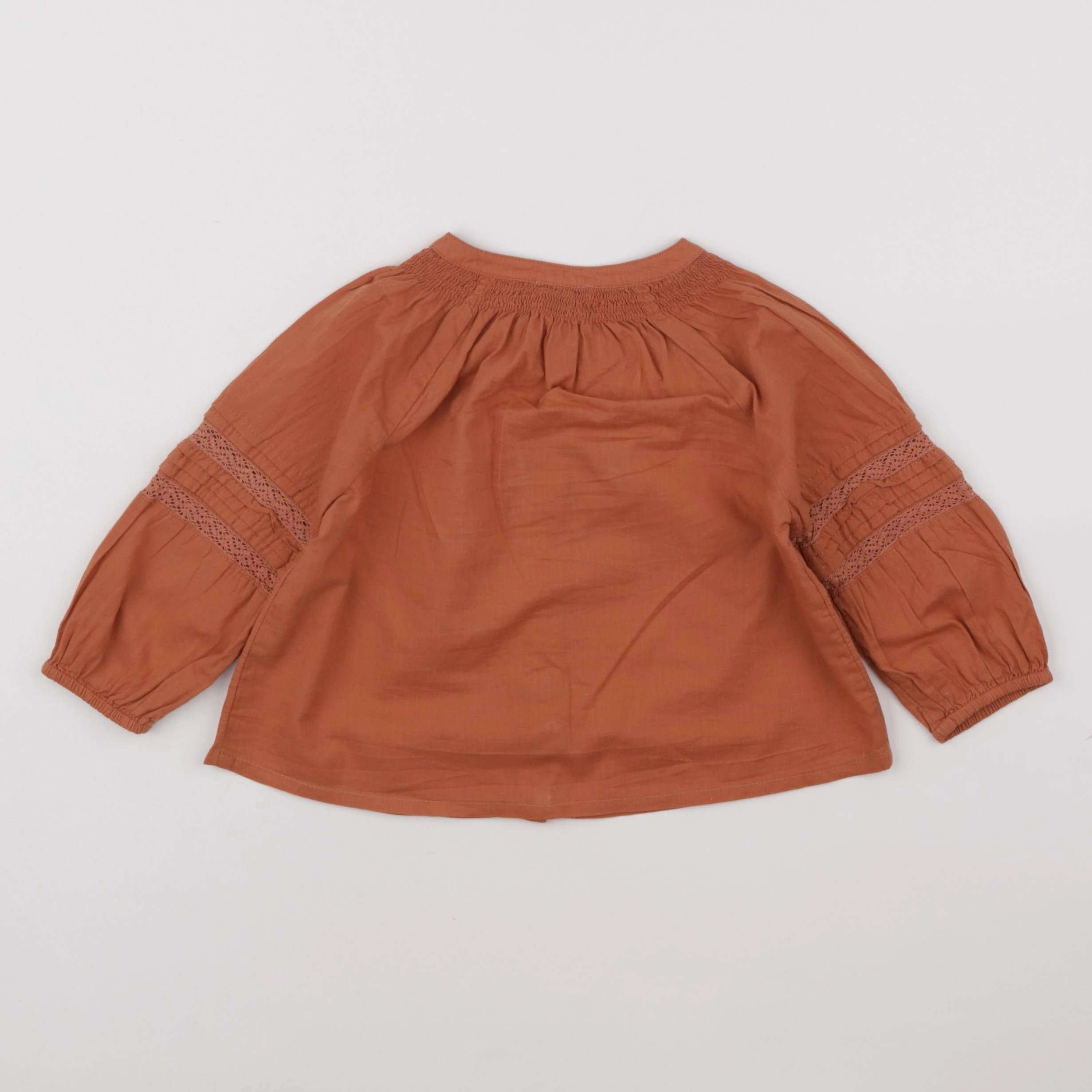 Vertbaudet - blouse marron - 18 mois