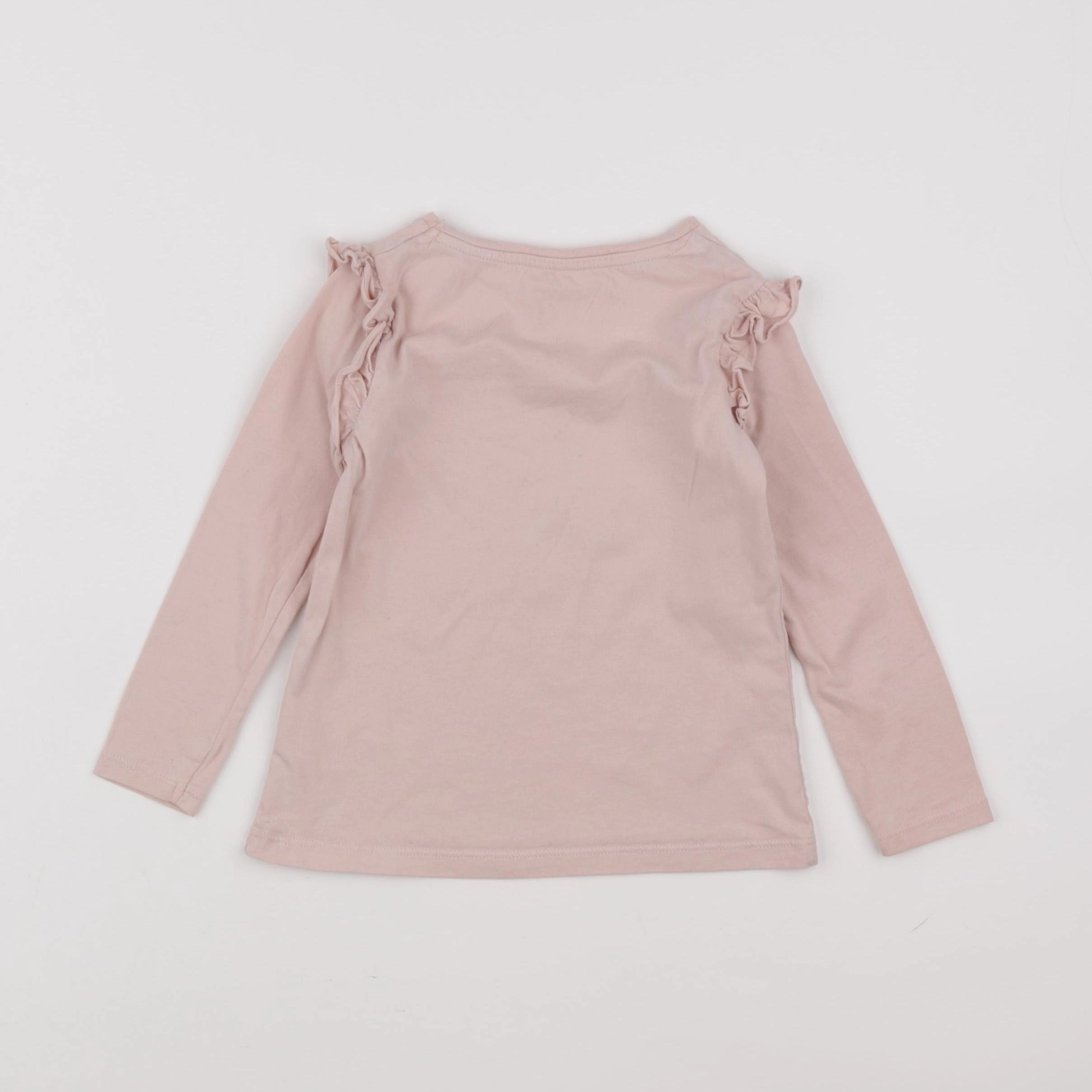 Vertbaudet - tee-shirt rose - 4 ans