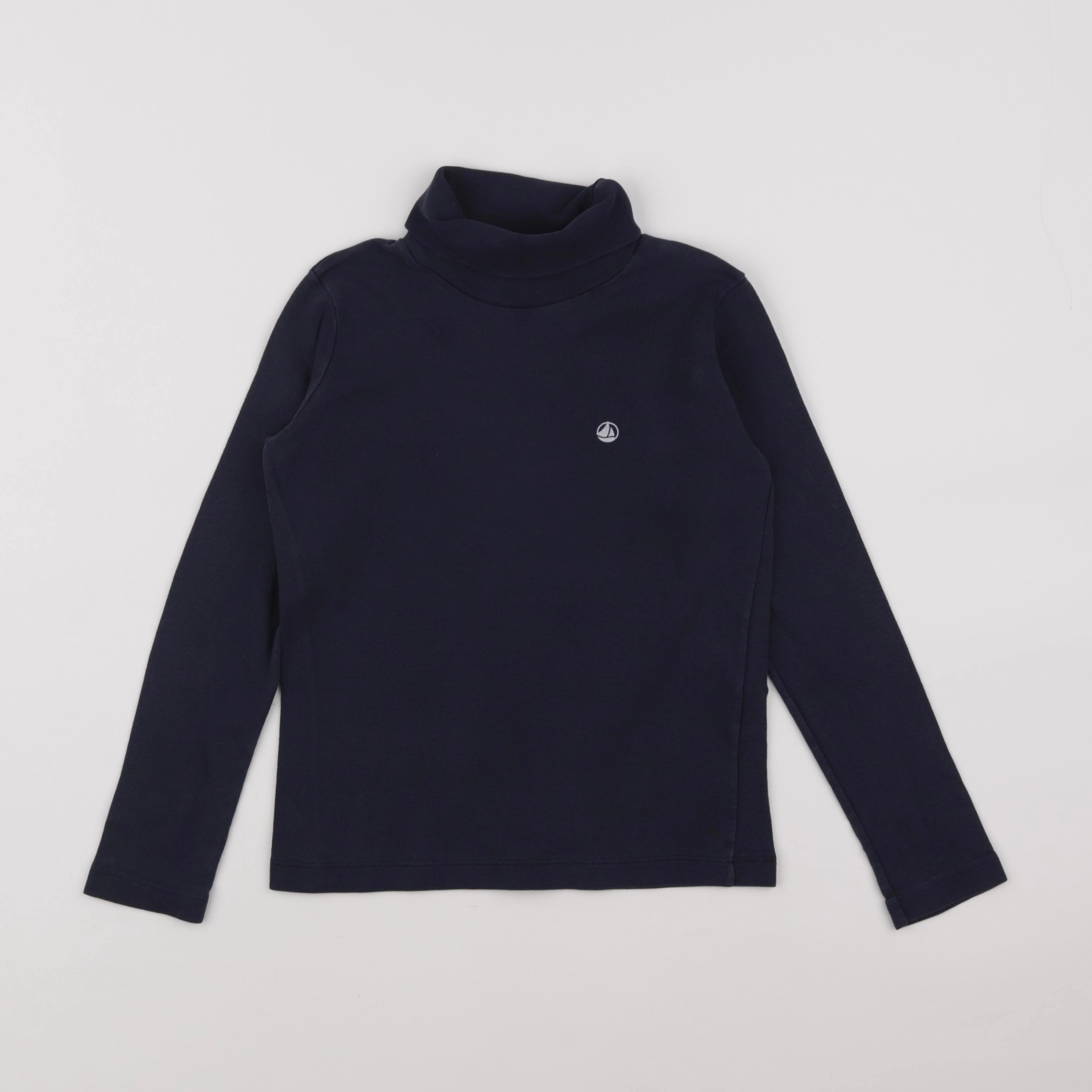 Petit Bateau - sous-pull bleu - 8 ans