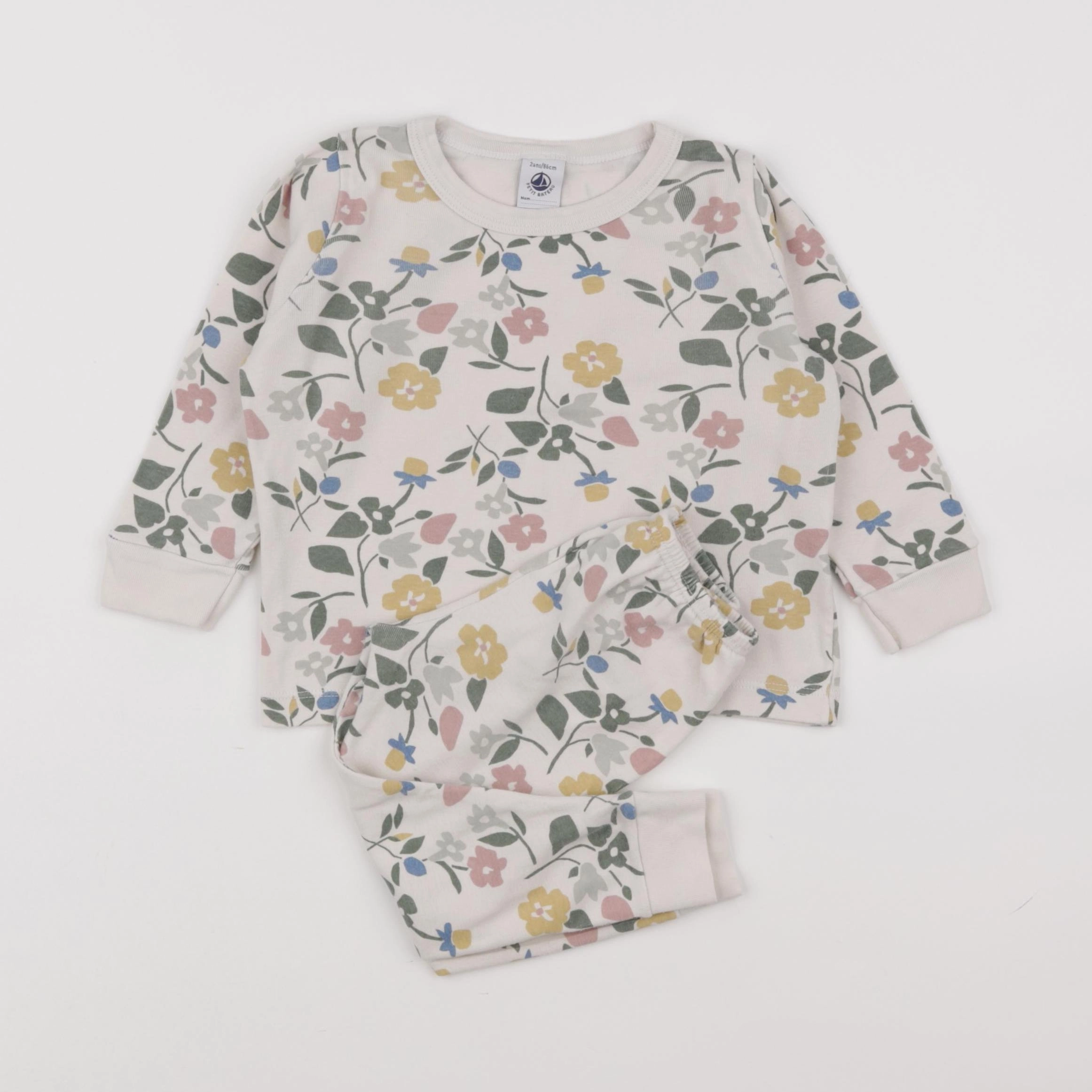Petit Bateau - pyjama coton multicolore - 2 ans