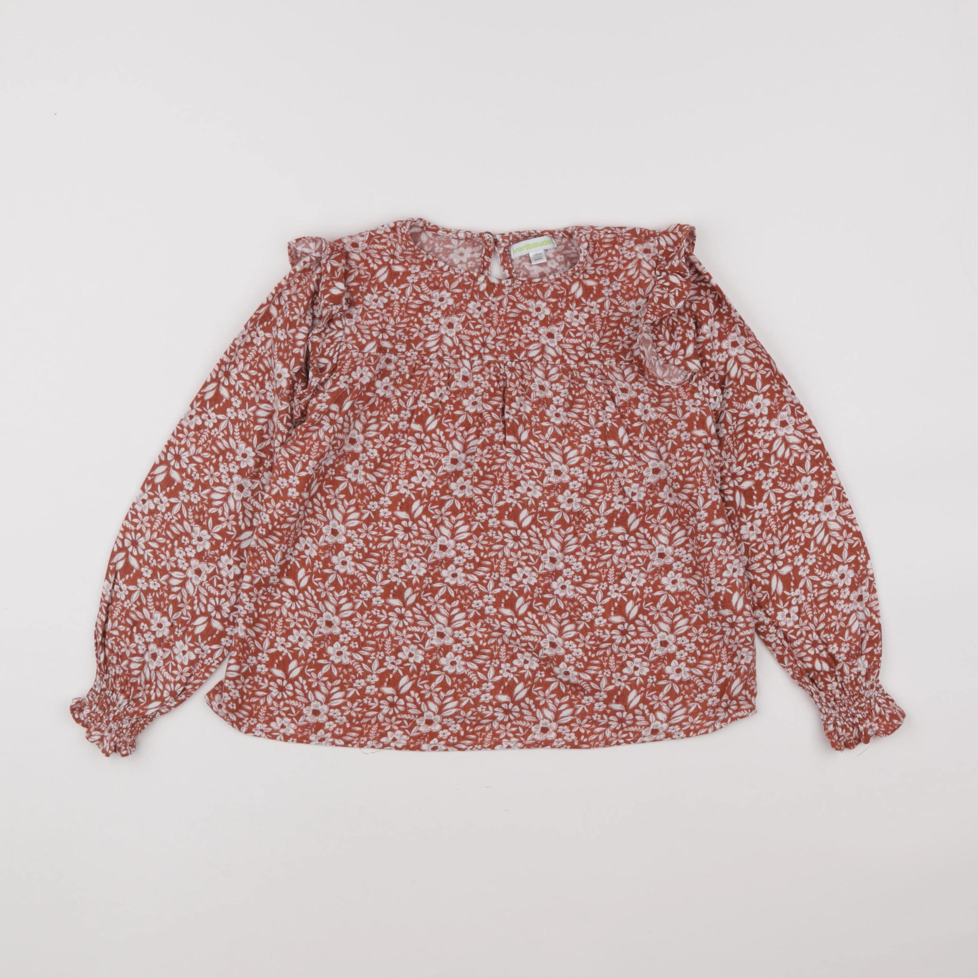 Vertbaudet - blouse rouge - 8 ans