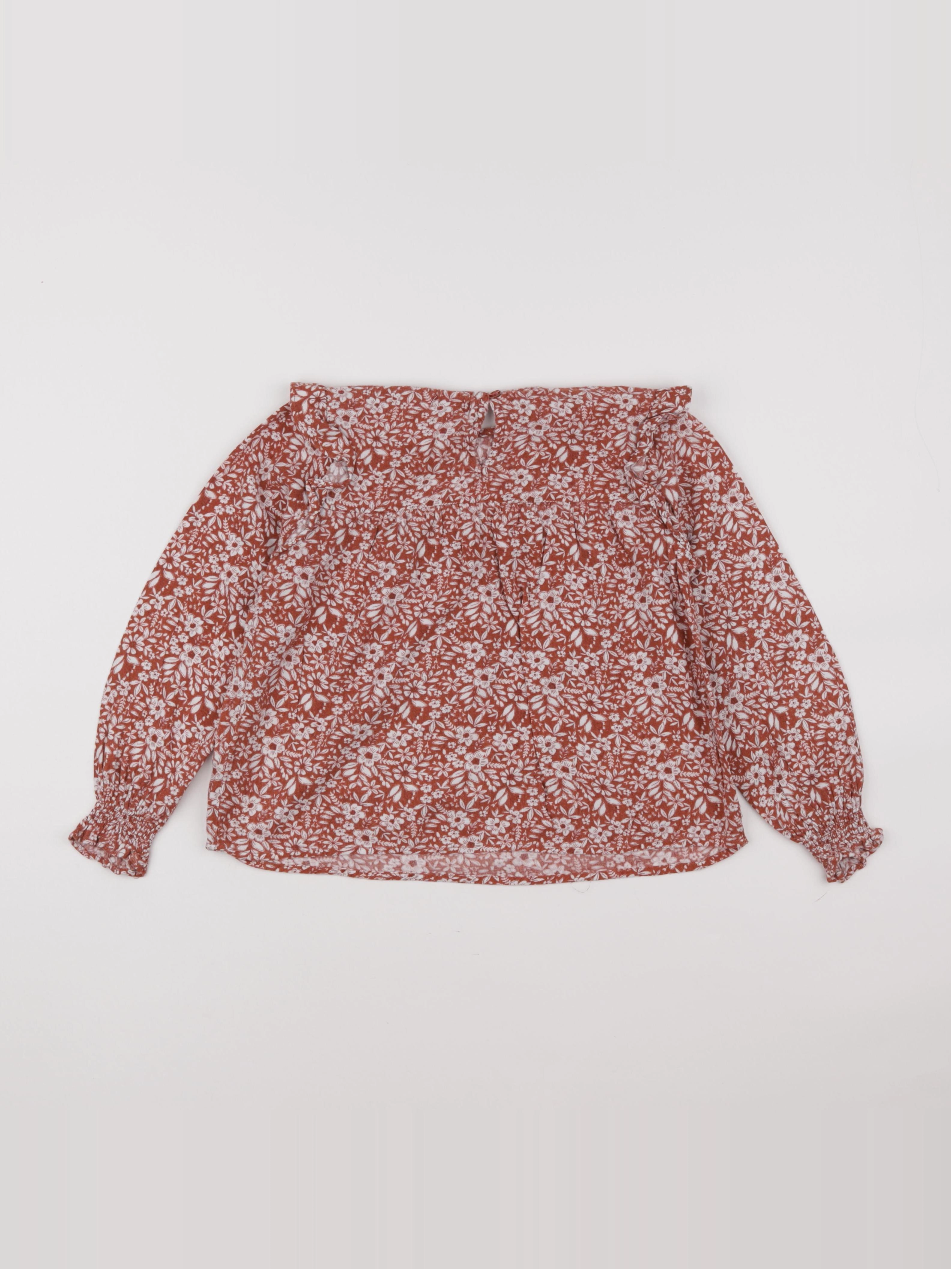 Vertbaudet - blouse rouge - 8 ans