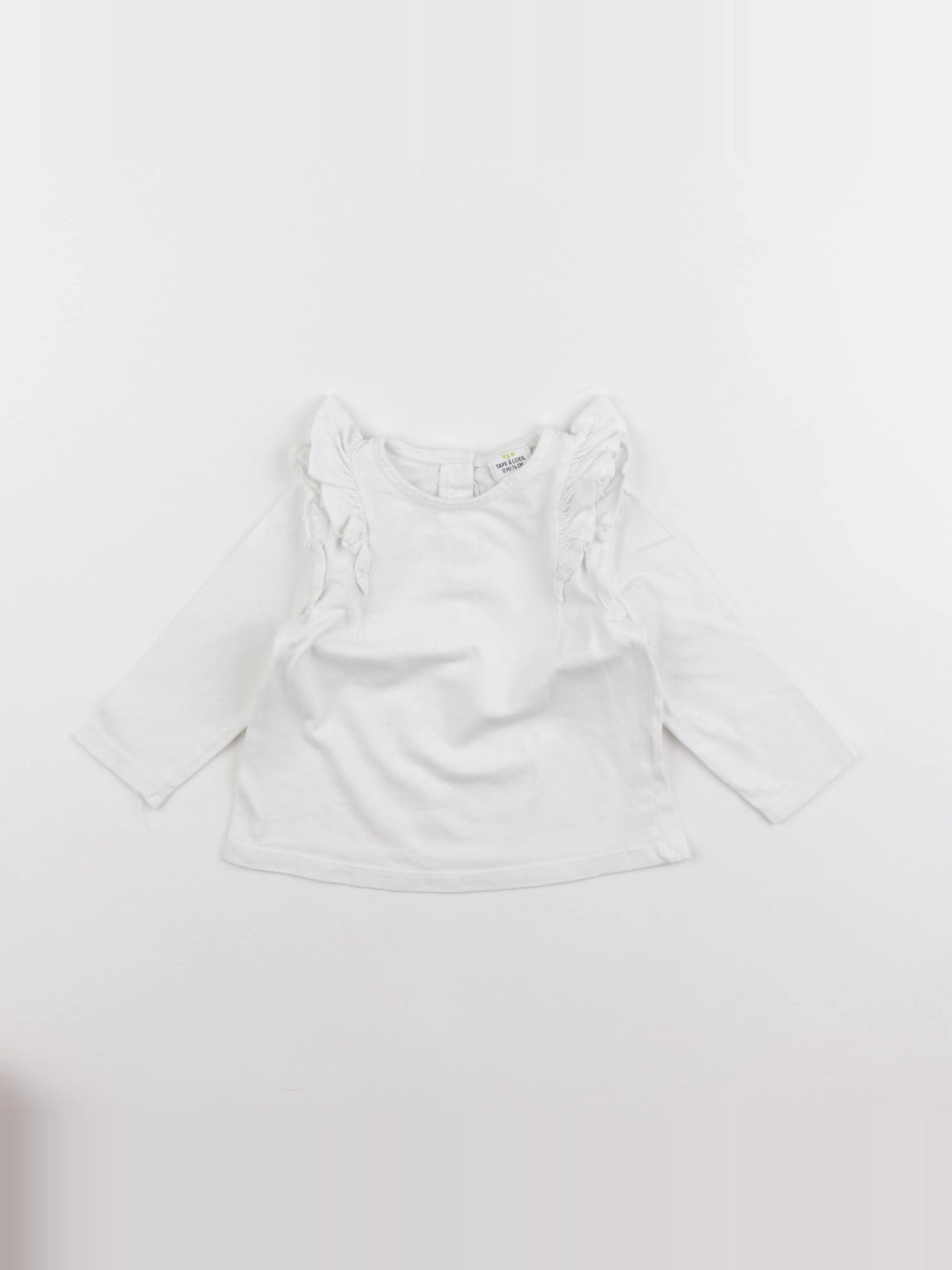 Tape à l'oeil - tee-shirt blanc - 12 mois