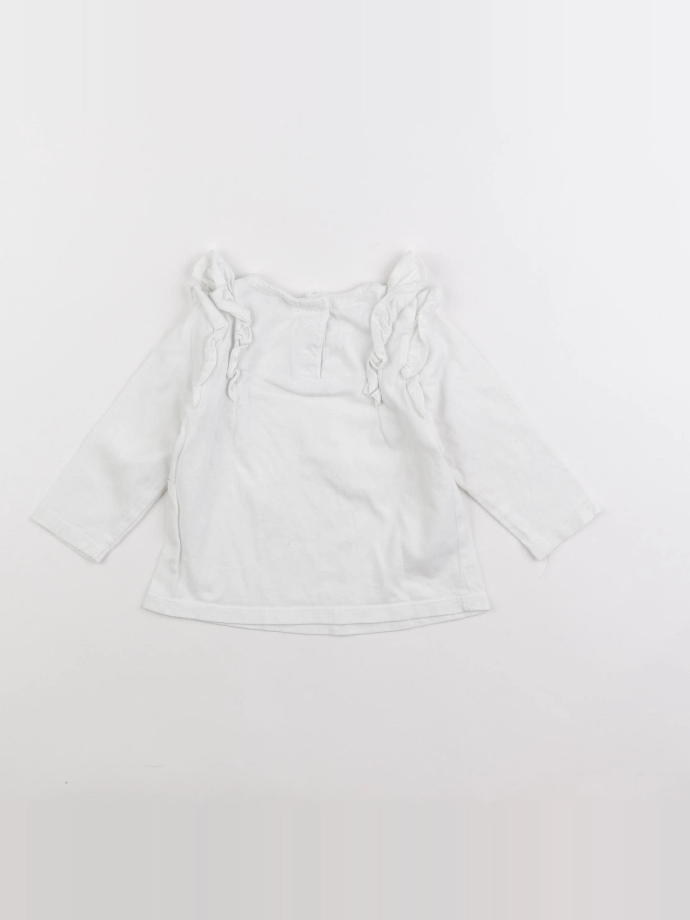 Tape à l'oeil - tee-shirt blanc - 12 mois