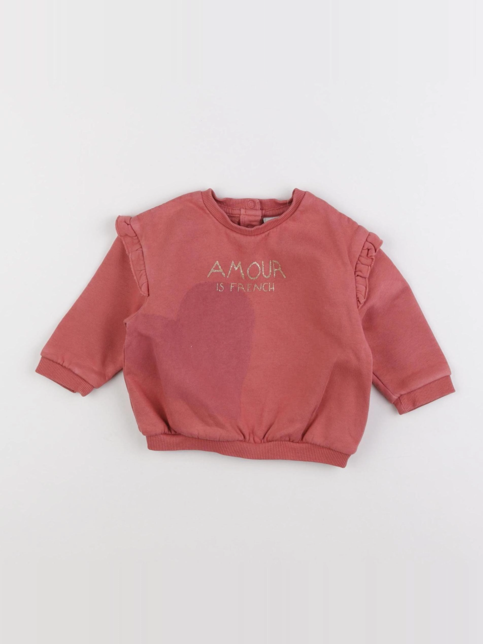 Tape à l'oeil - sweat rose - 9 mois
