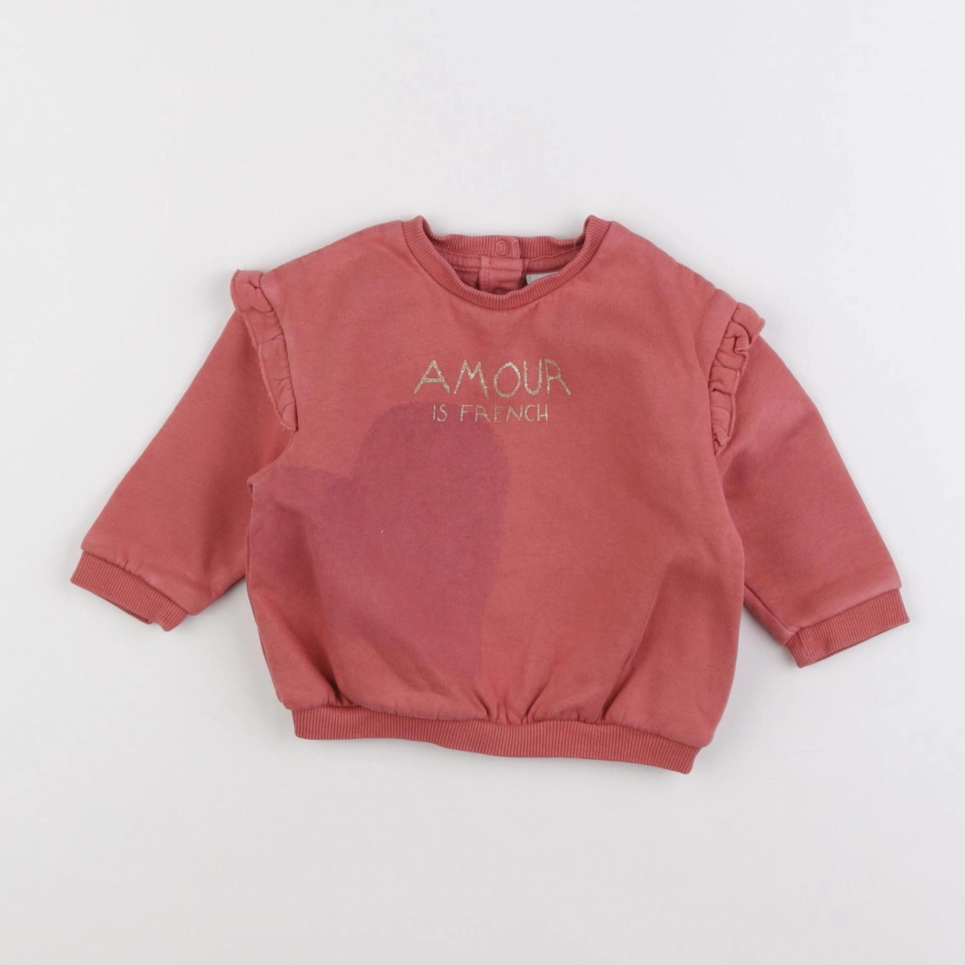 Tape à l'oeil - sweat rose - 9 mois