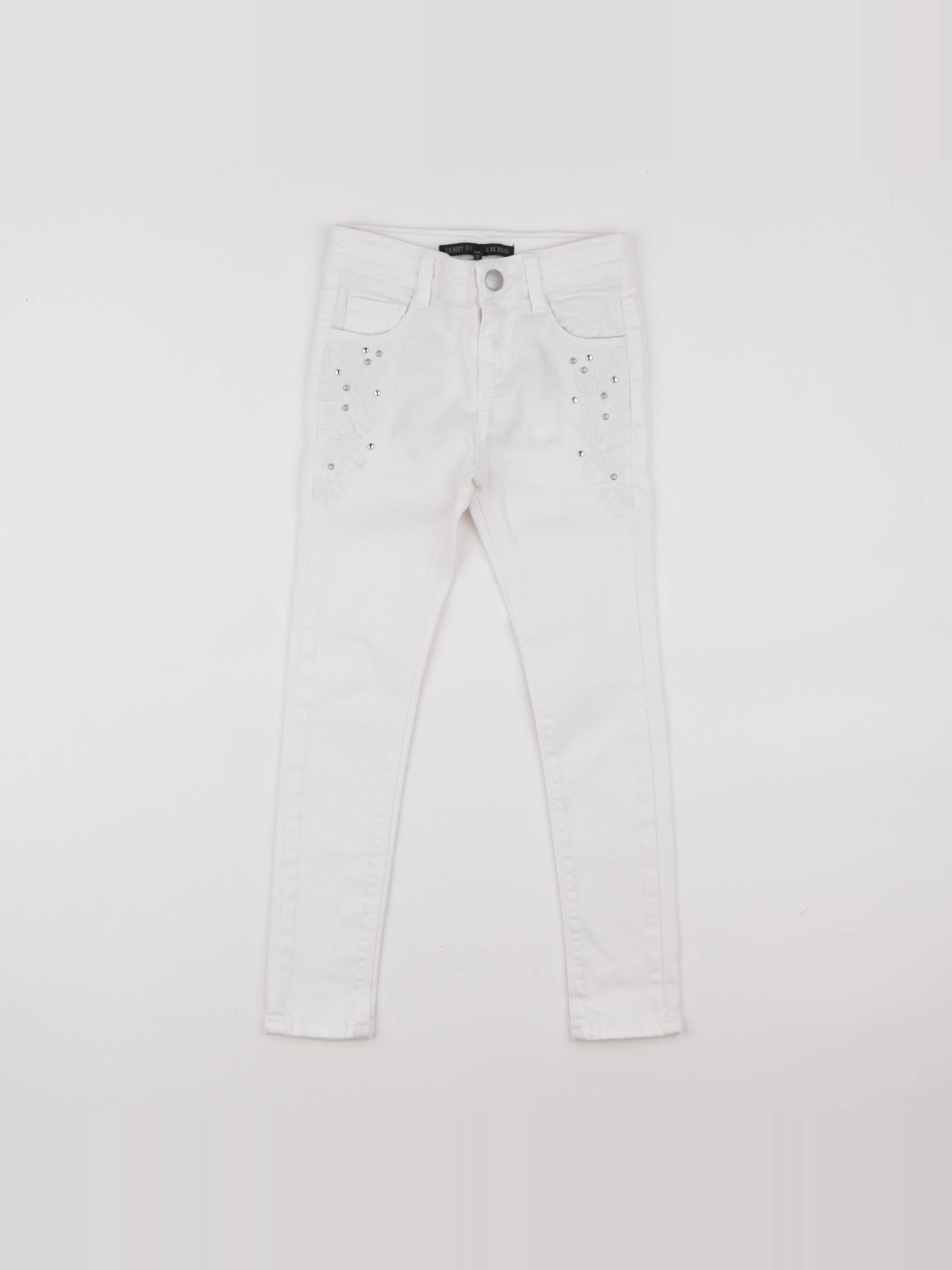 IKKS - jean blanc - 6 ans