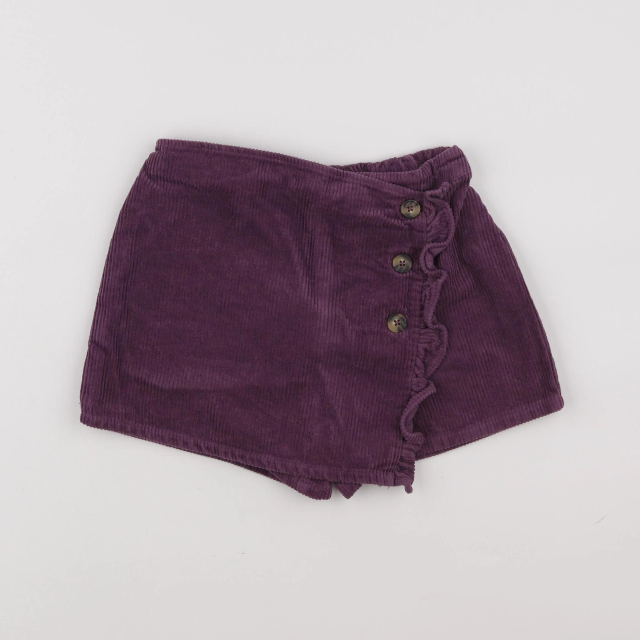 Vertbaudet - jupe short violet - 7 ans