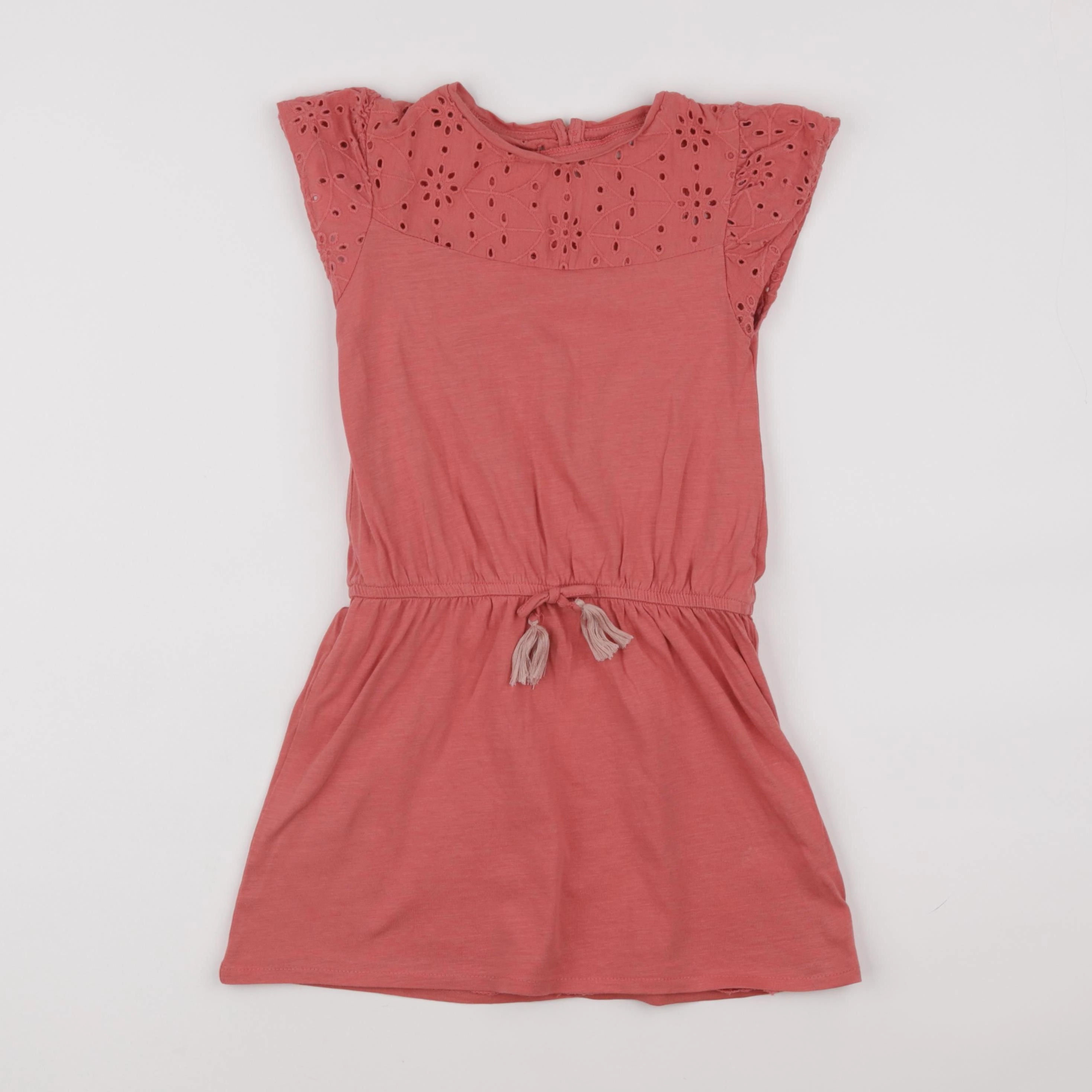 Vertbaudet - robe rouge - 7 ans