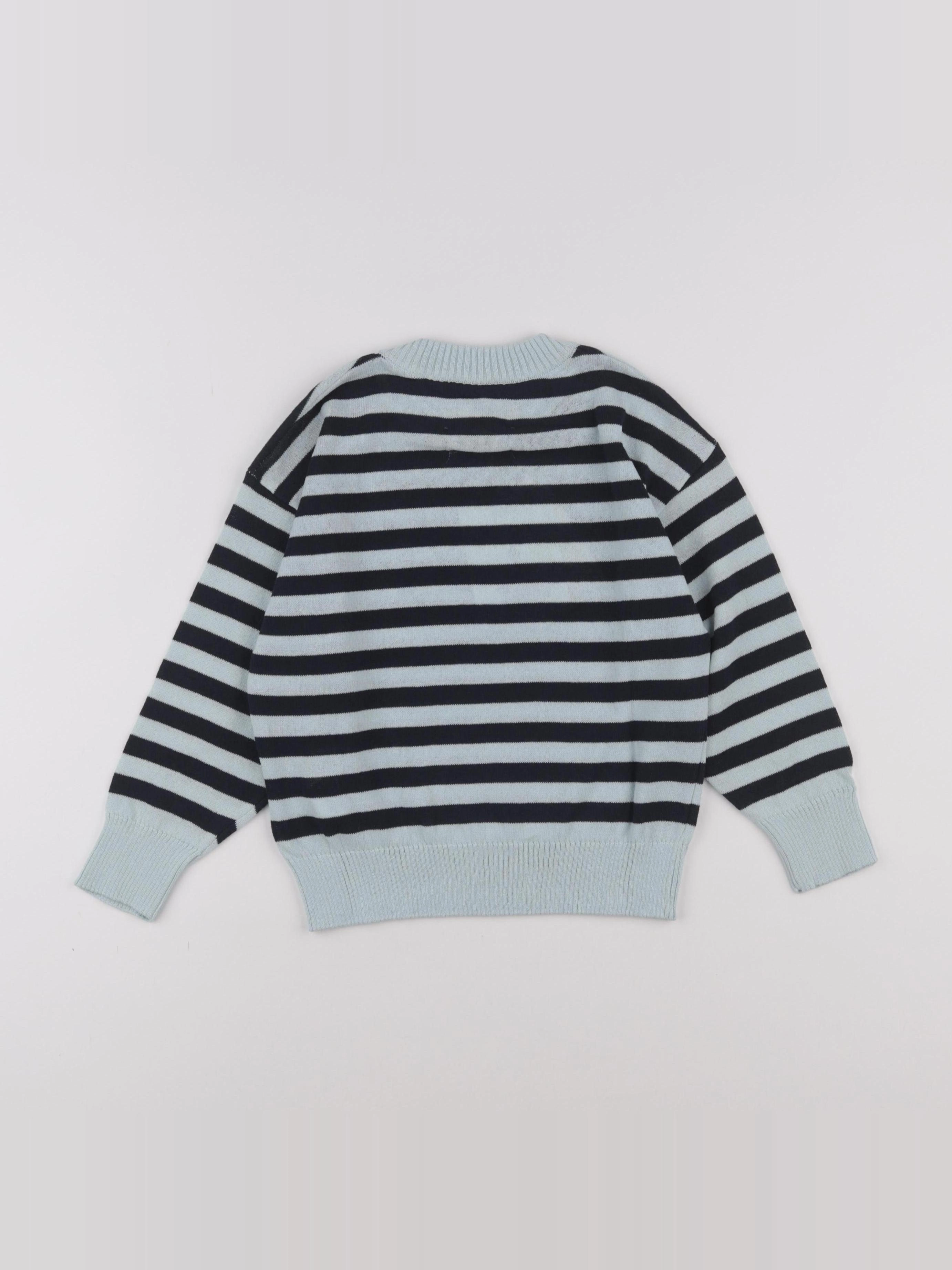 The animals observatory - Pull Stripes Bull Bleu - 10 ans