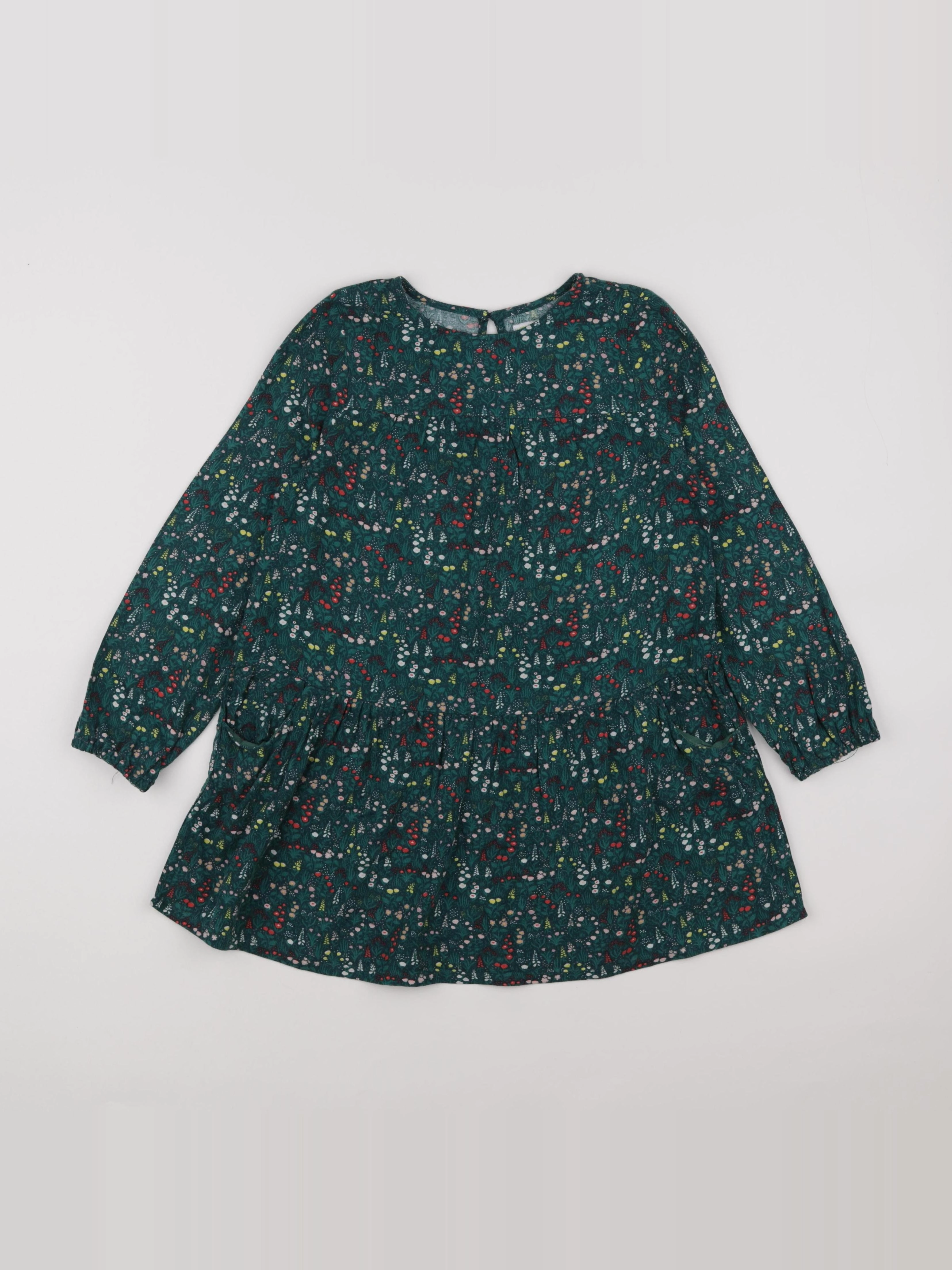 Vertbaudet - robe vert - 7 ans