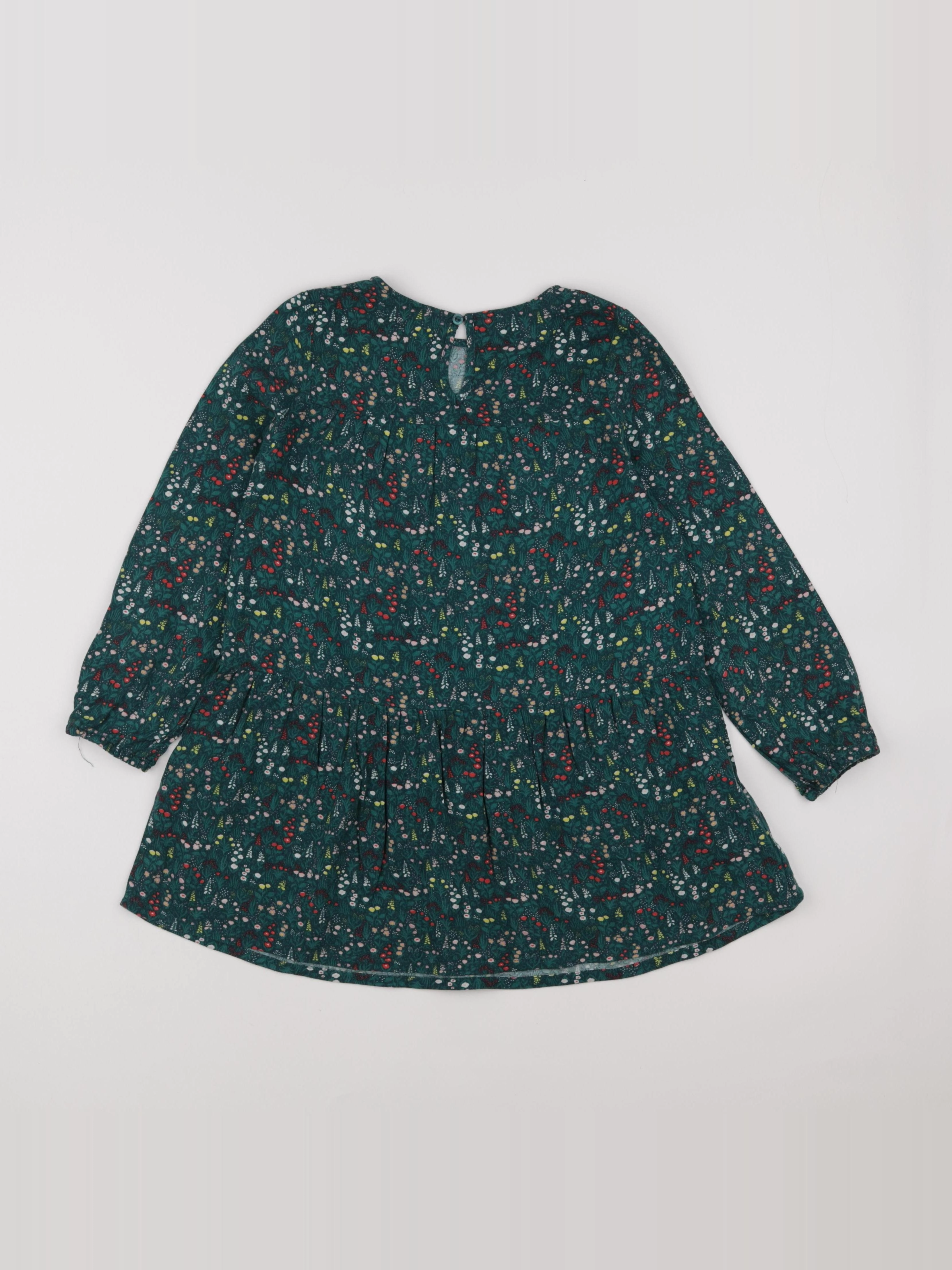 Vertbaudet - robe vert - 7 ans