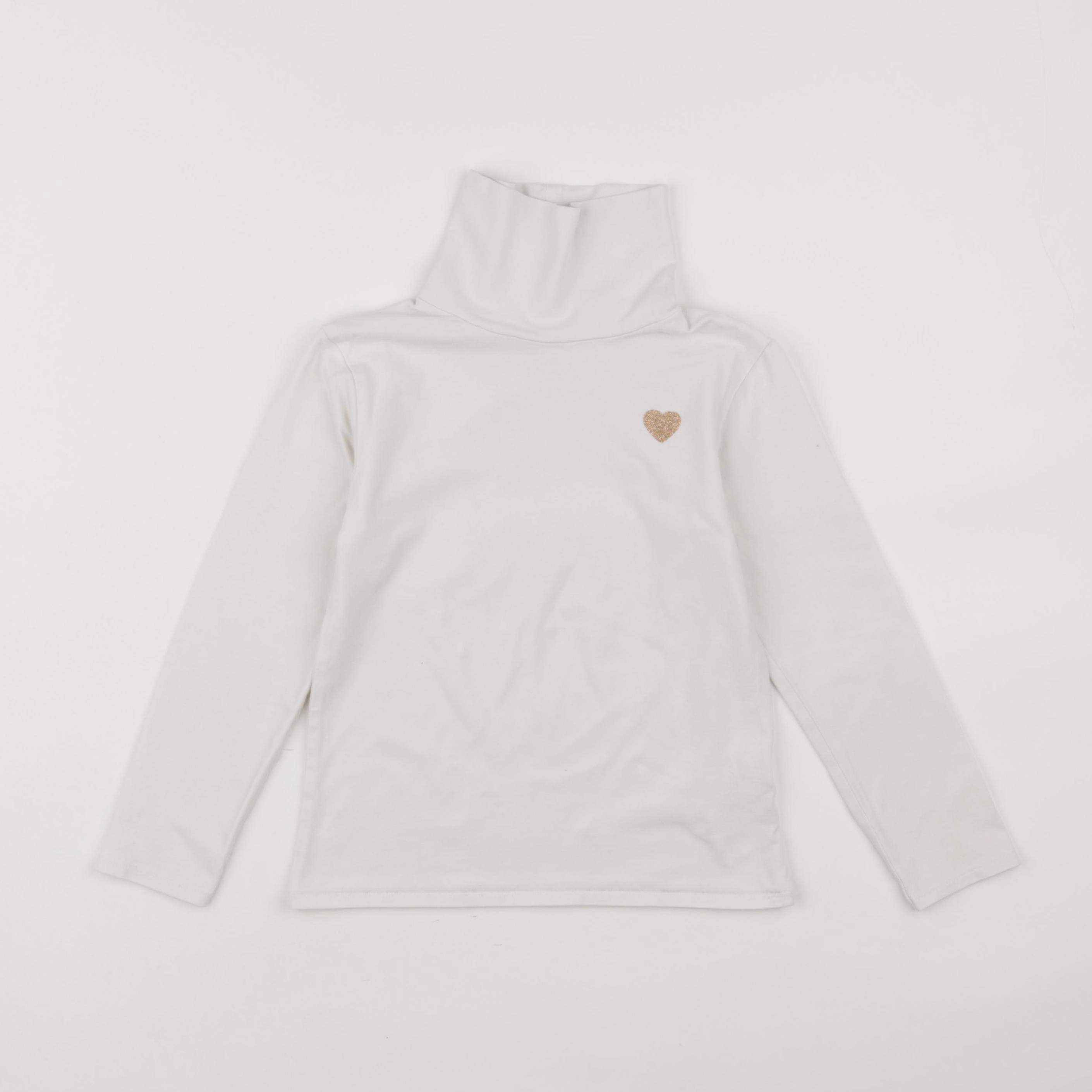 Vertbaudet - sous-pull blanc - 6 ans