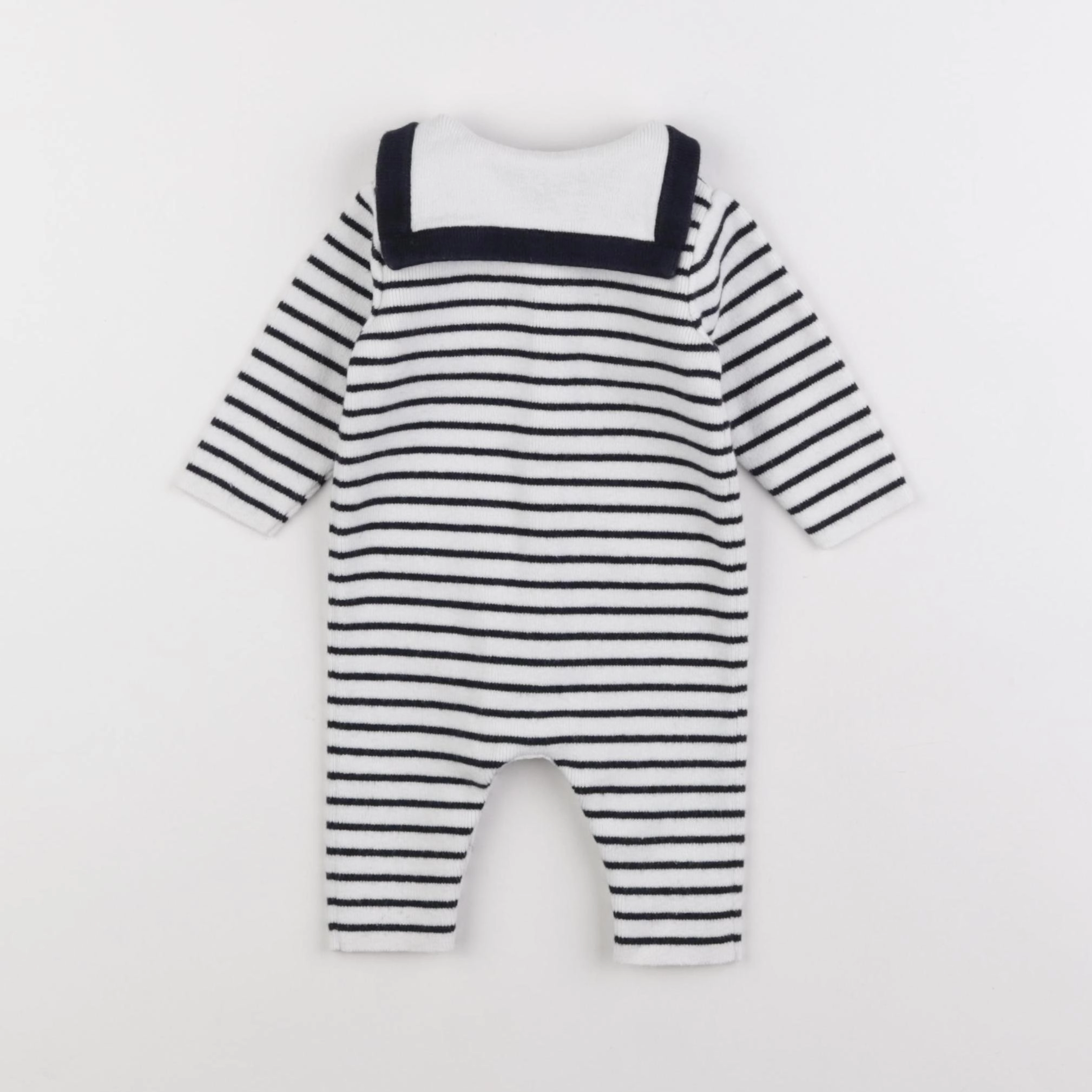 Jacadi - combinaison blanc, bleu - 3 mois
