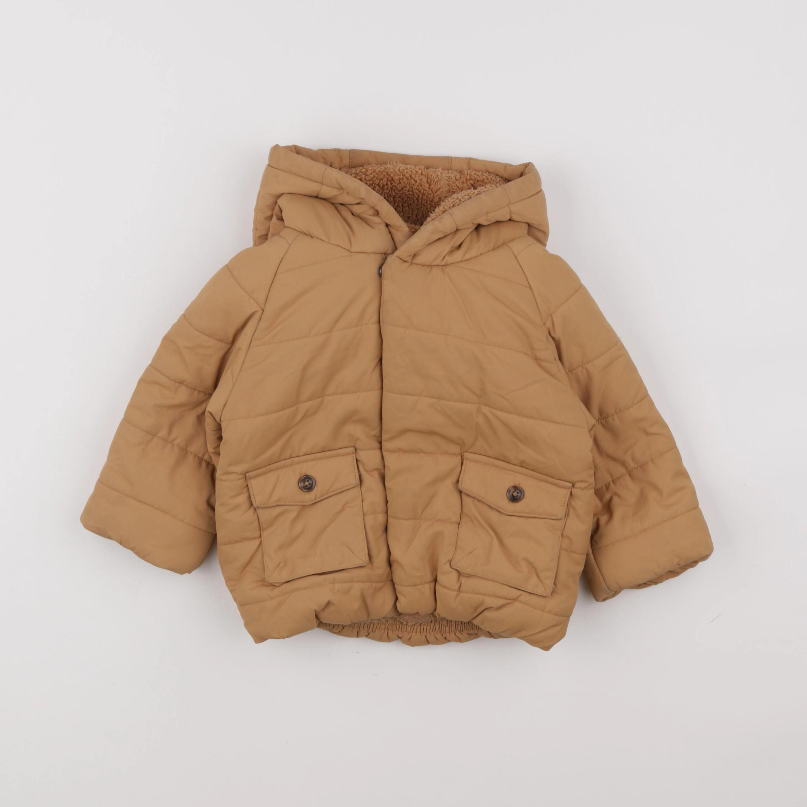 Vertbaudet - doudoune marron - 2 ans