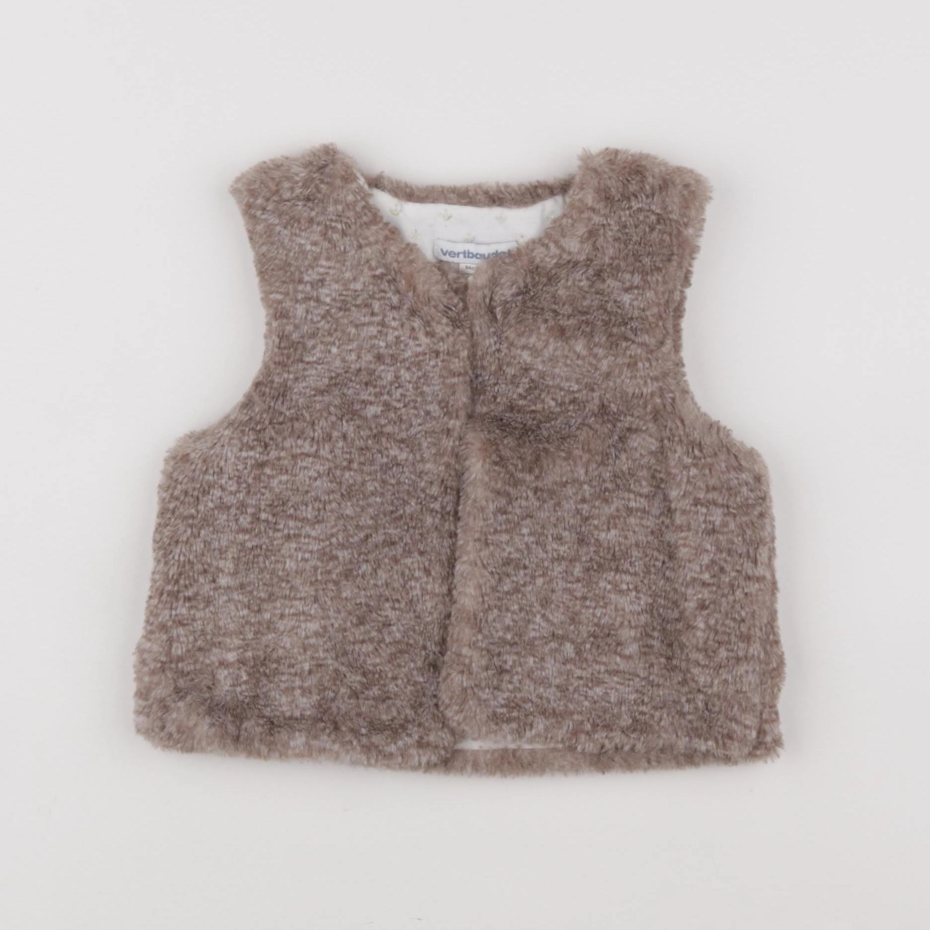 Vertbaudet - gilet marron - 3 ans