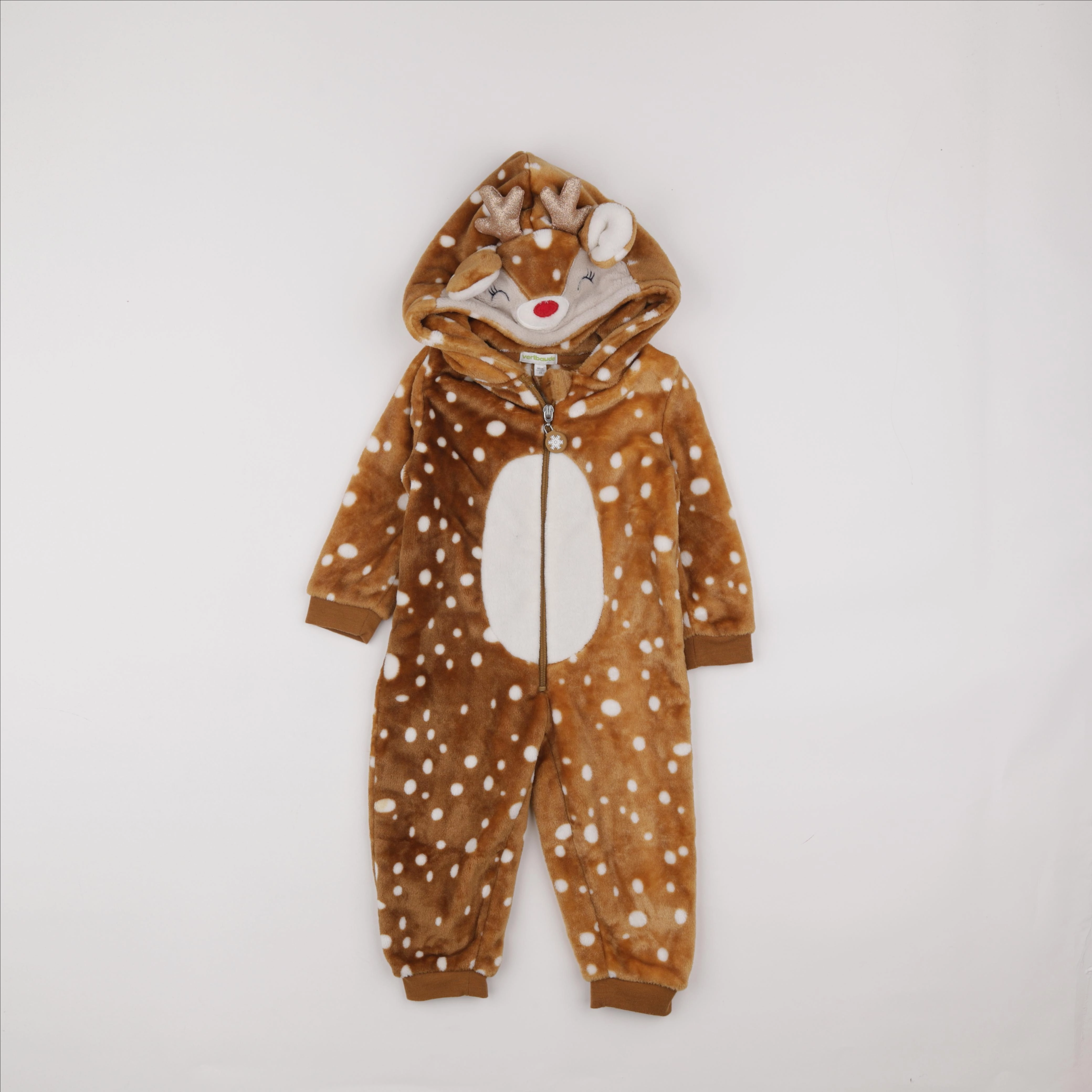 Vertbaudet - sur-pyjama marron - 2 ans
