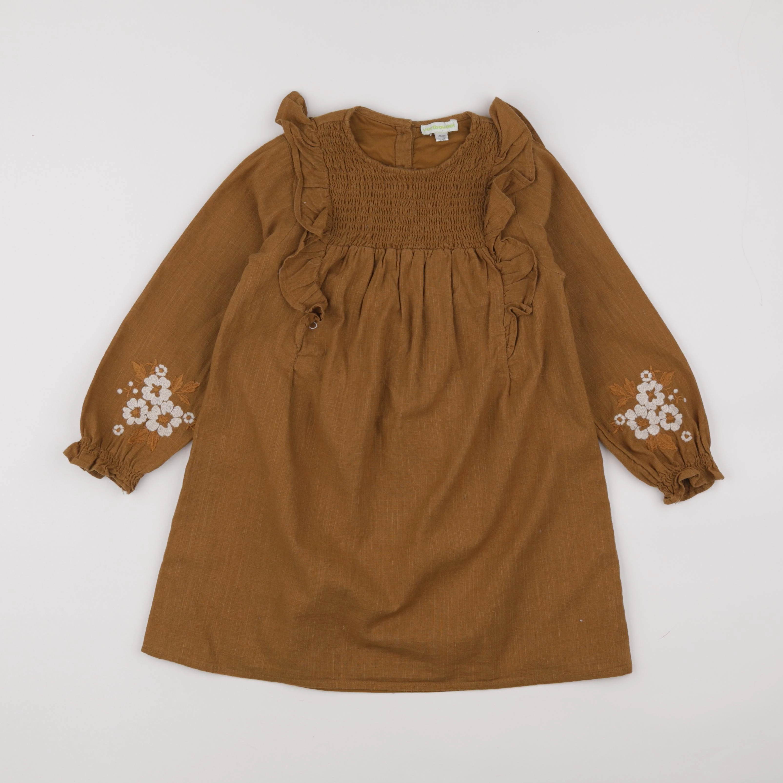 Vertbaudet - robe marron - 6 ans