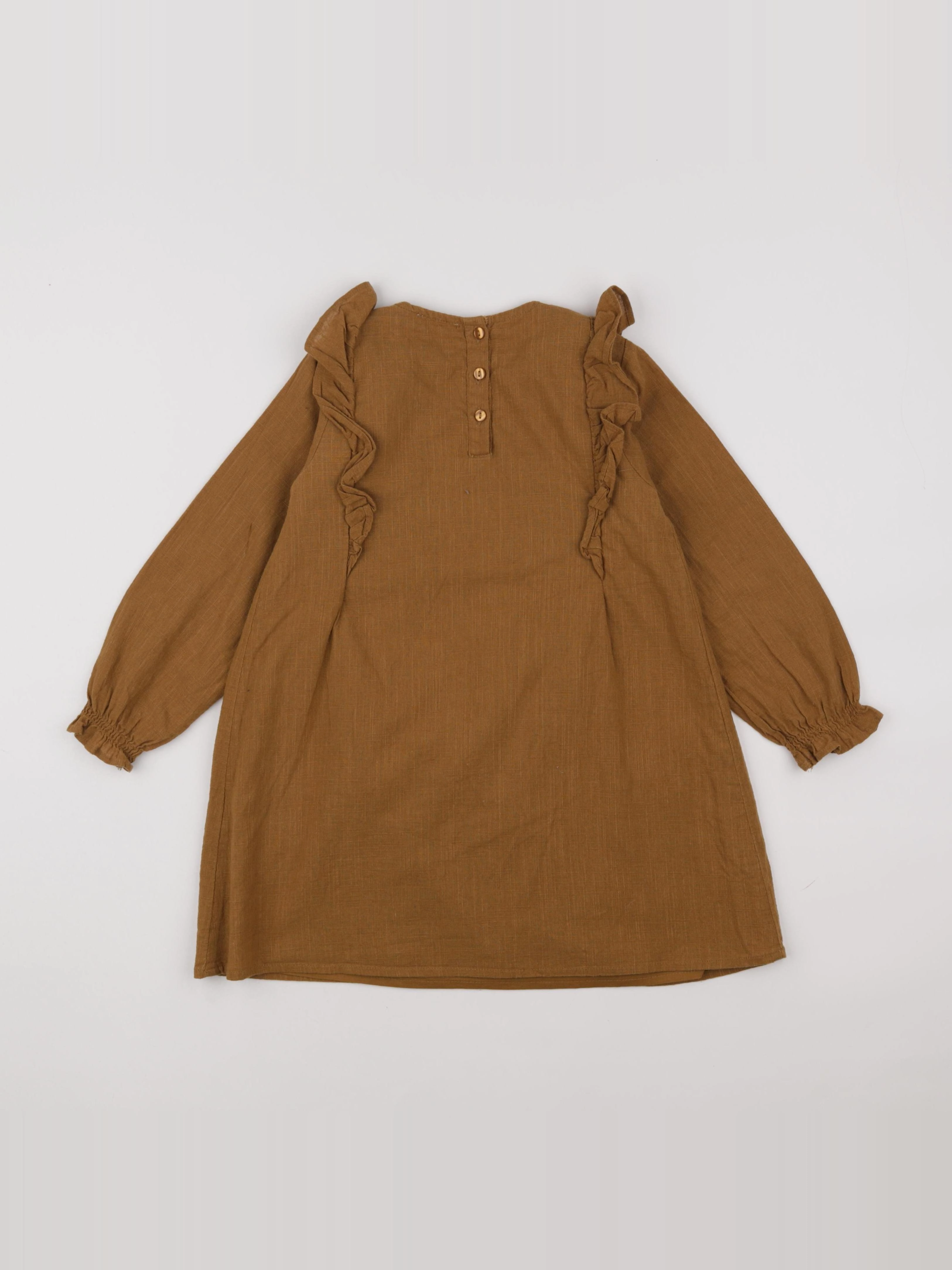 Vertbaudet - robe marron - 6 ans