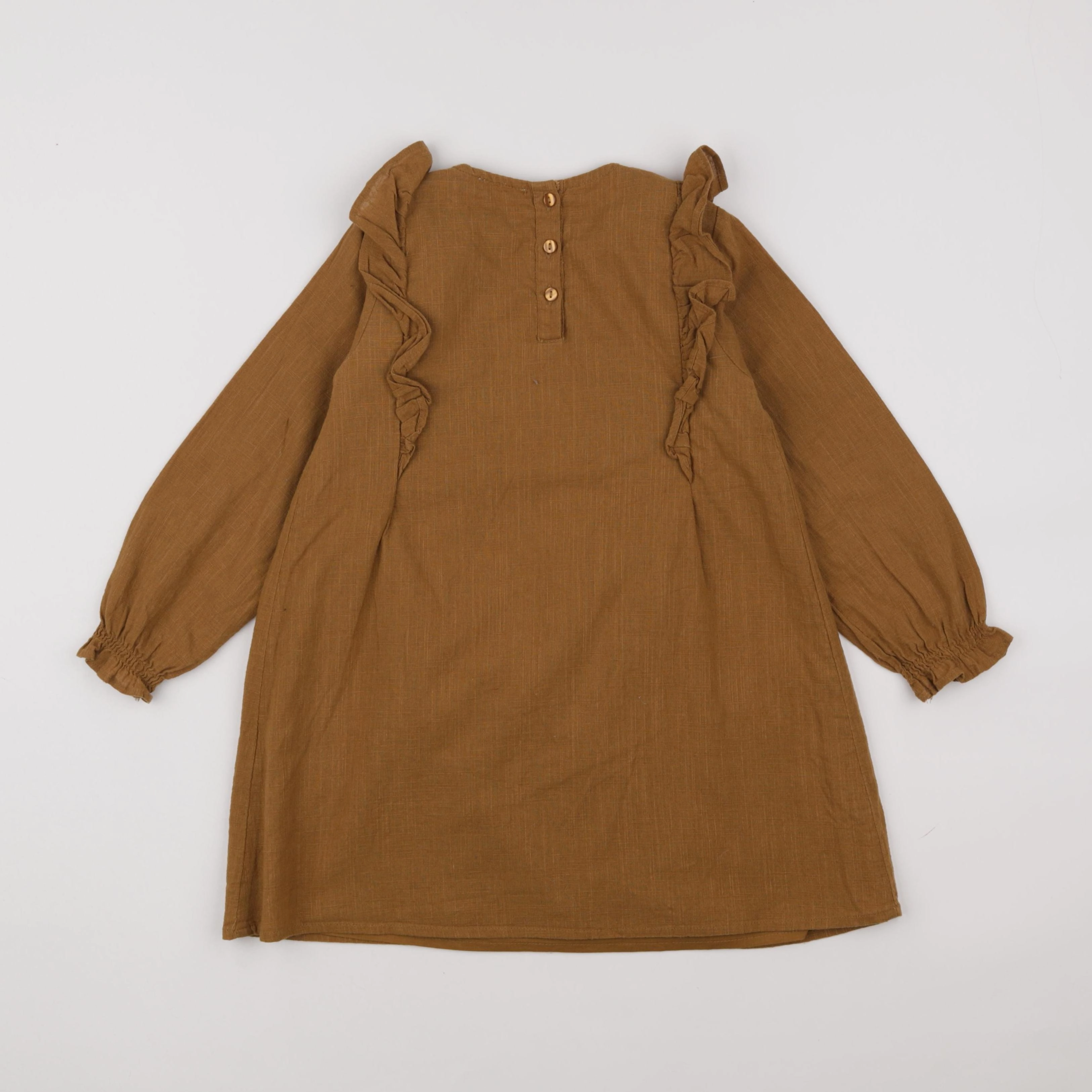 Vertbaudet - robe marron - 6 ans