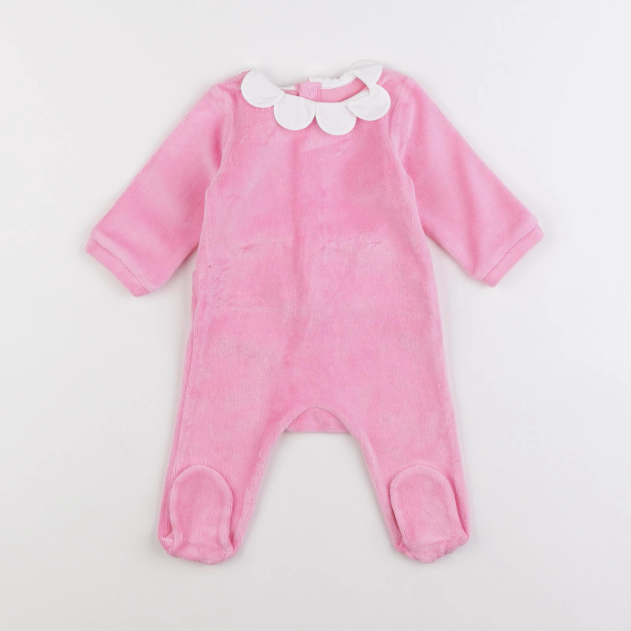 Jacadi - pyjama velours rose - 3 mois