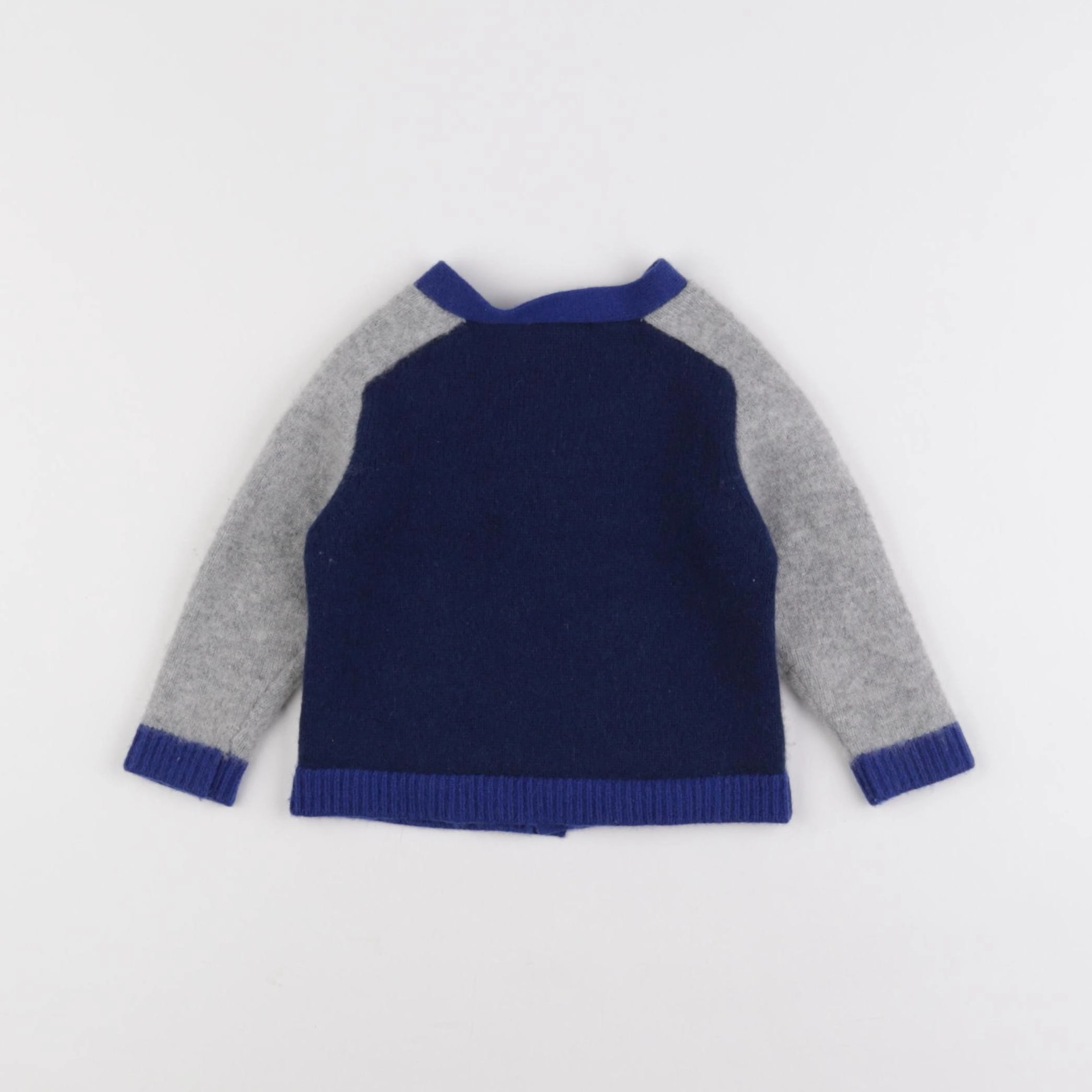 Jacadi - gilet bleu, gris - 18 mois