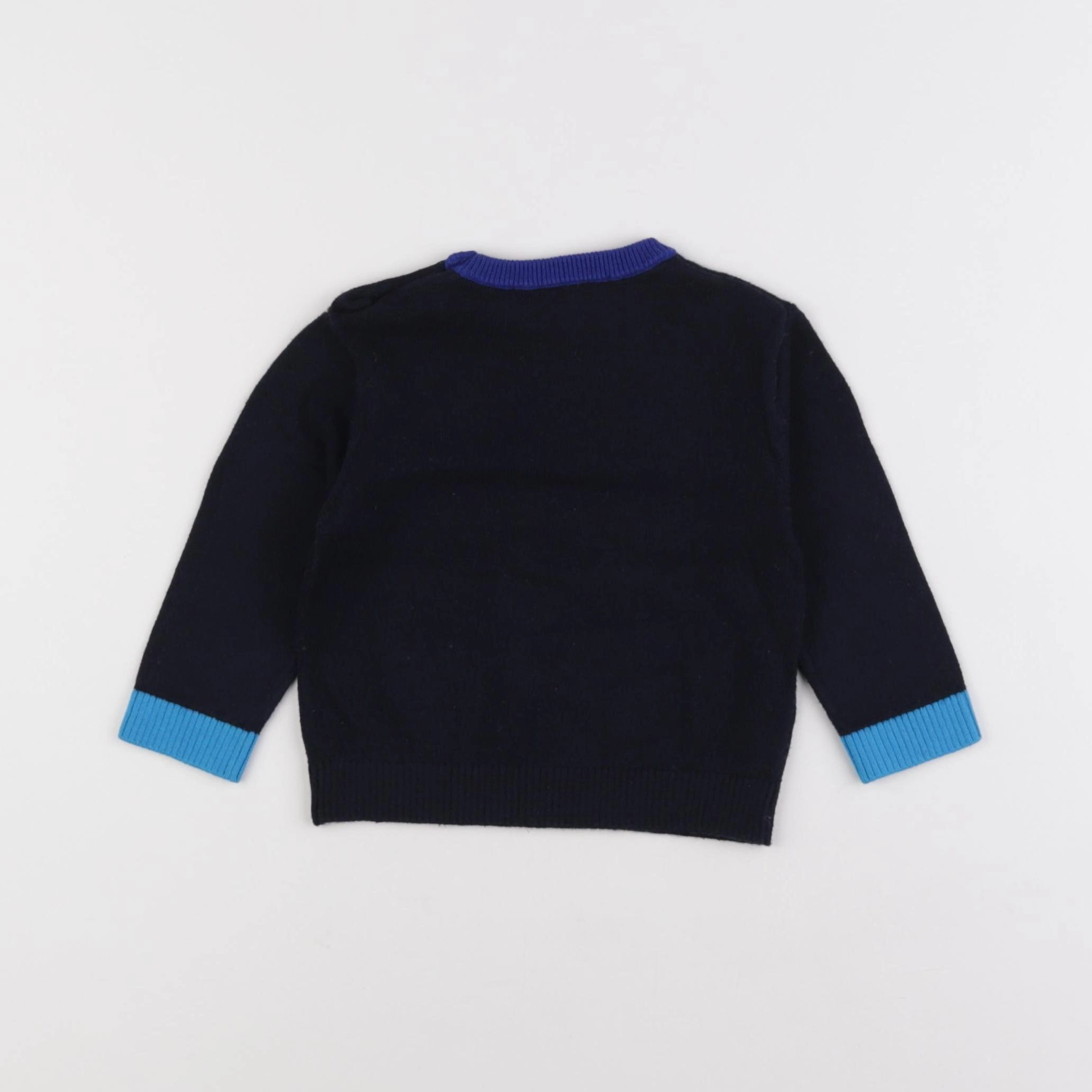 Jacadi - pull bleu - 12 mois