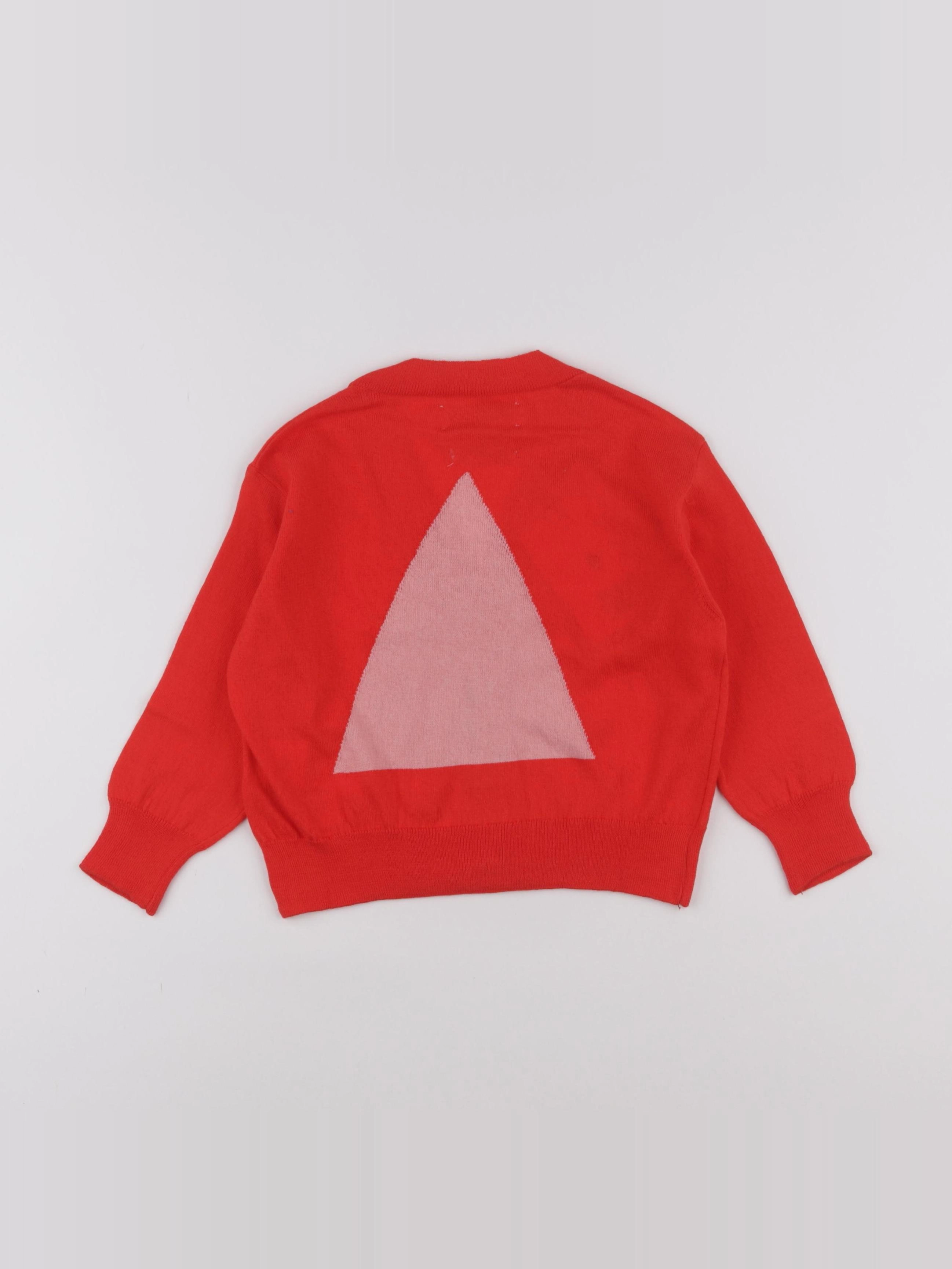 The animals observatory - Gilet Racoon Rouge - 2 ans