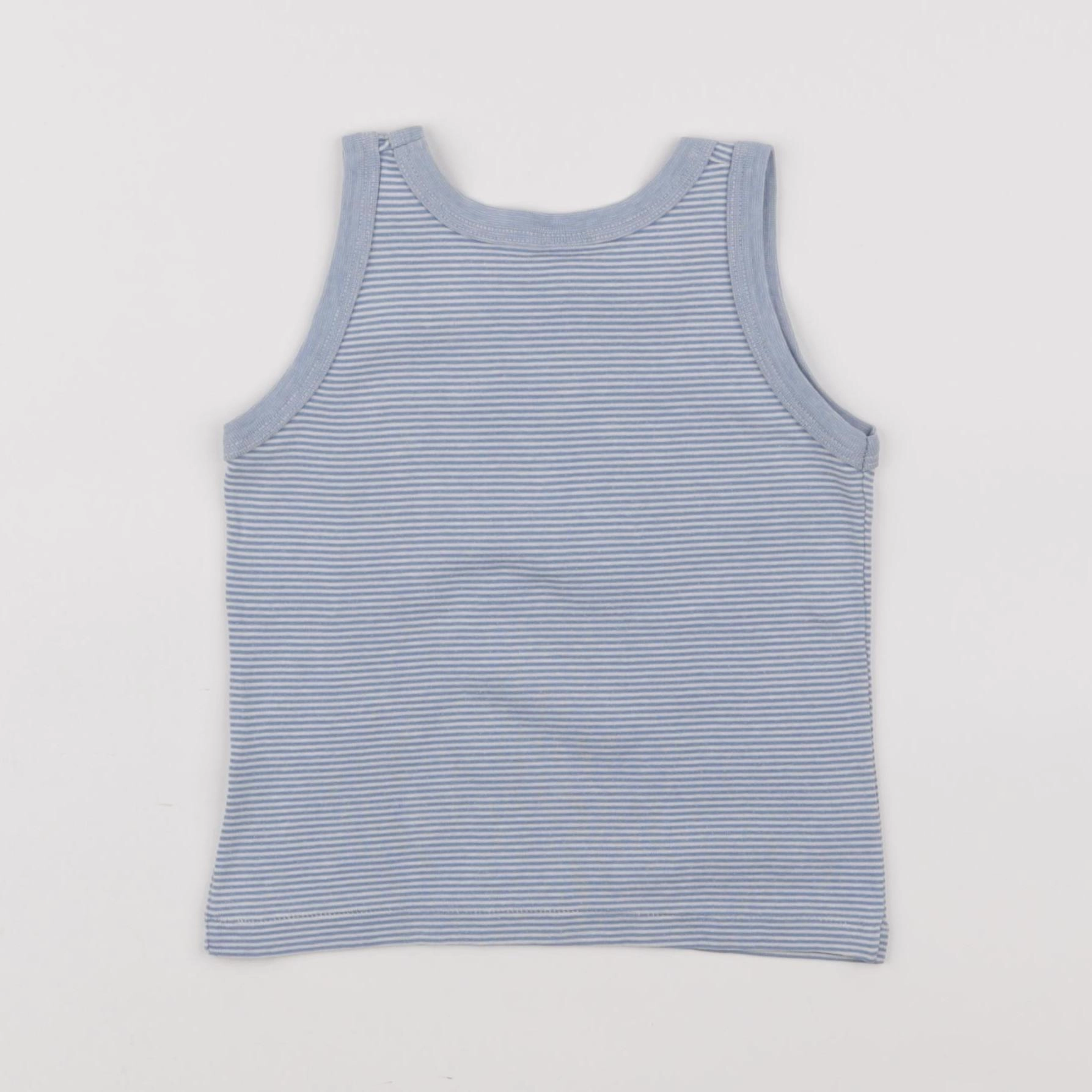 Petit Bateau - maillot de corps bleu - 36 mois