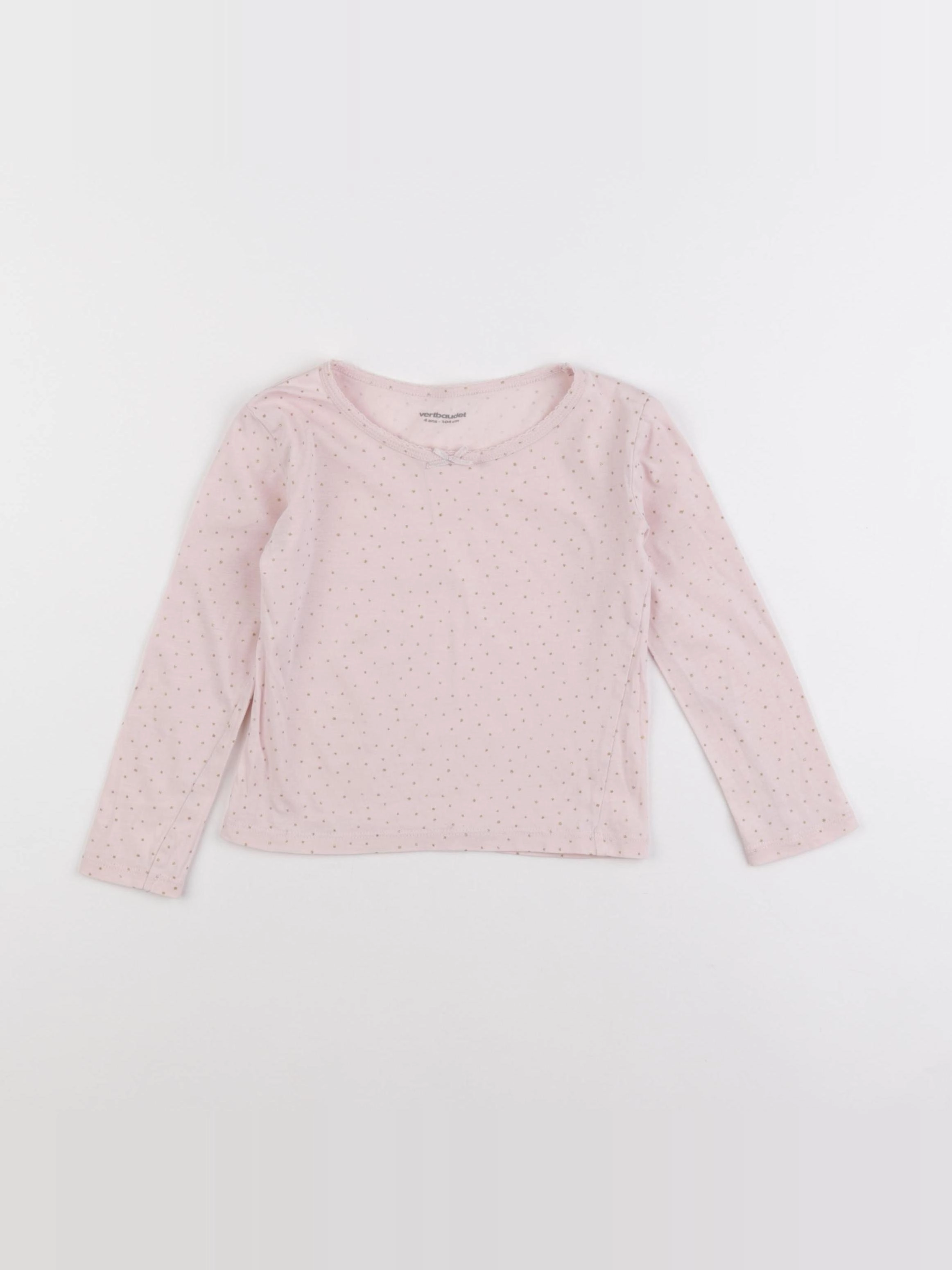 Vertbaudet - maillot de corps rose - 4 ans