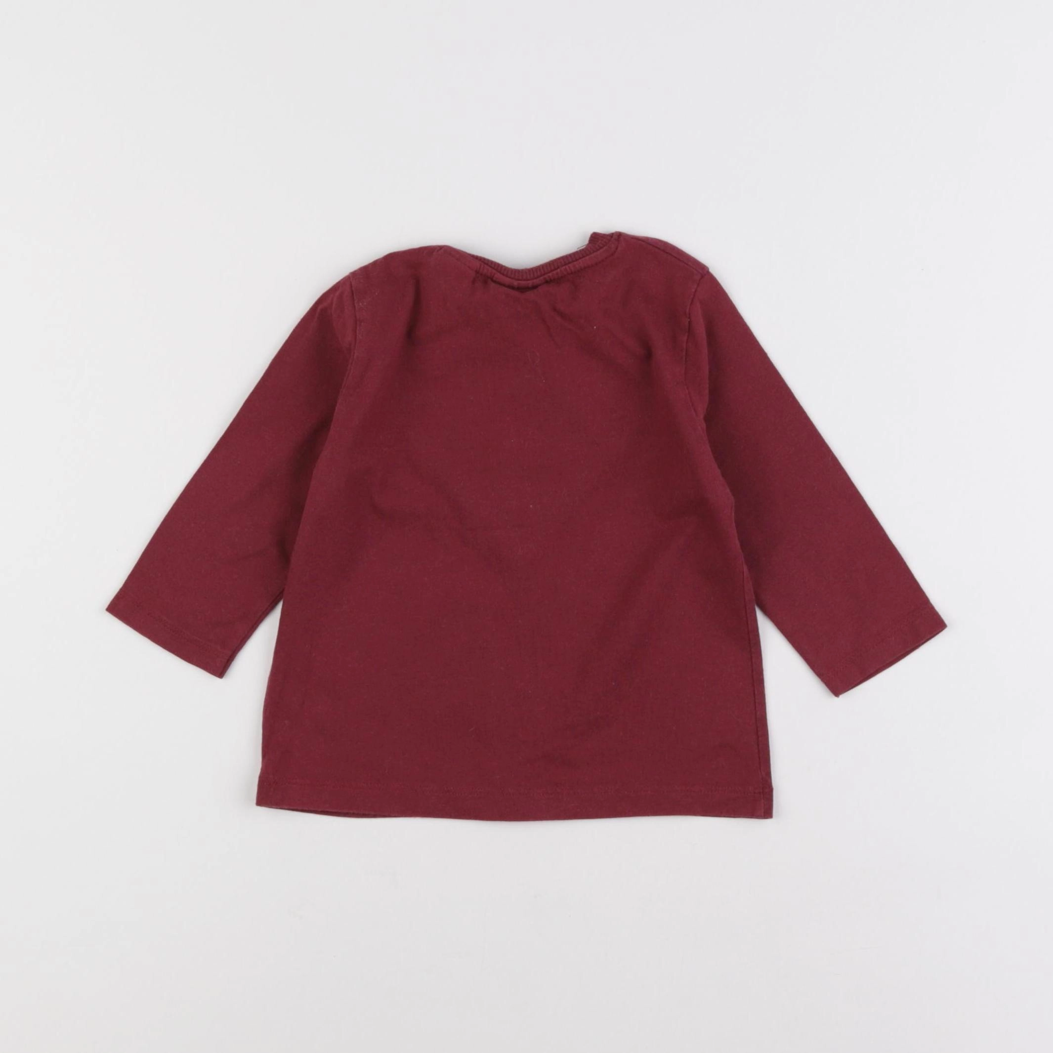 Zara - tee-shirt rouge - 3/6 mois