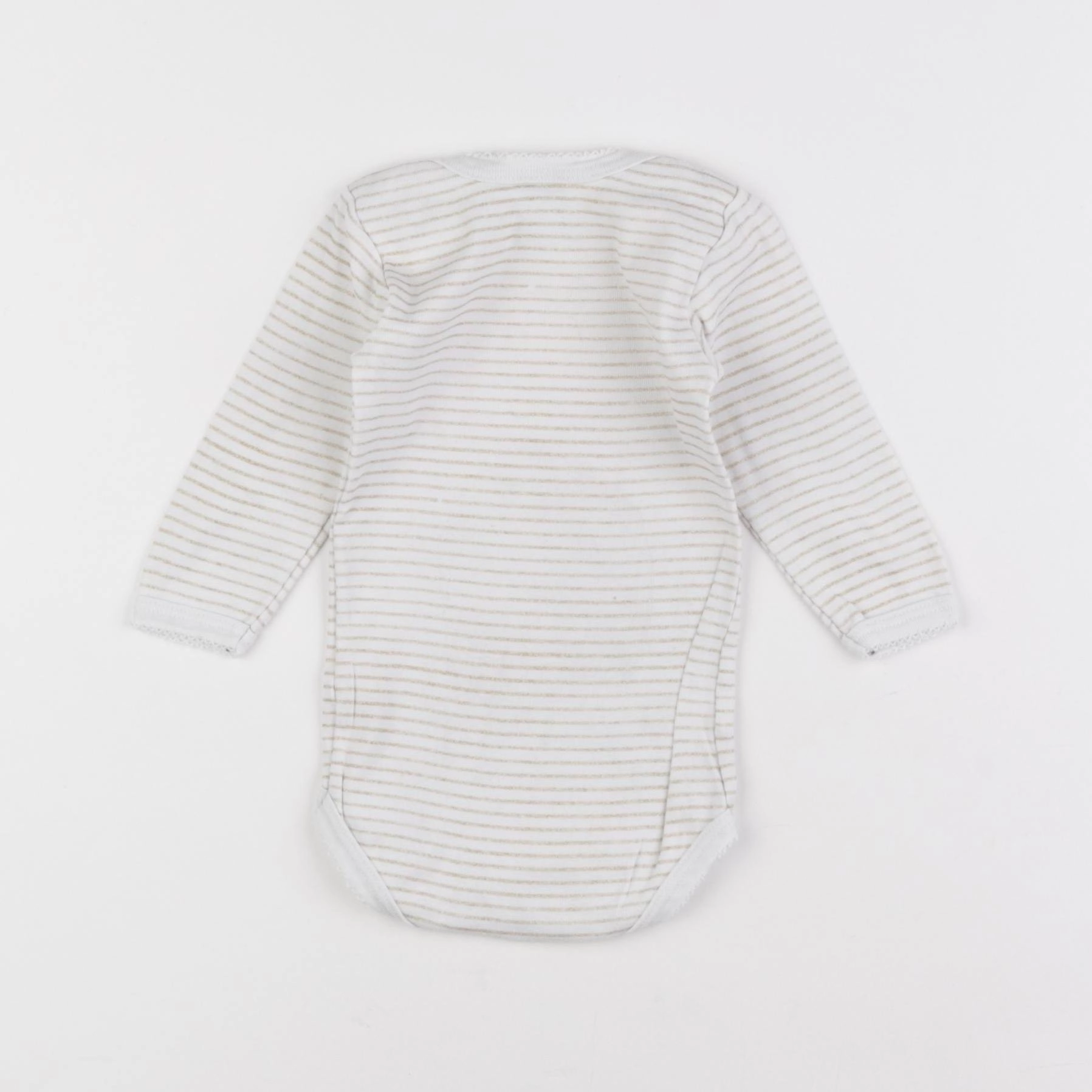 Petit Bateau - body blanc, or - 6 mois