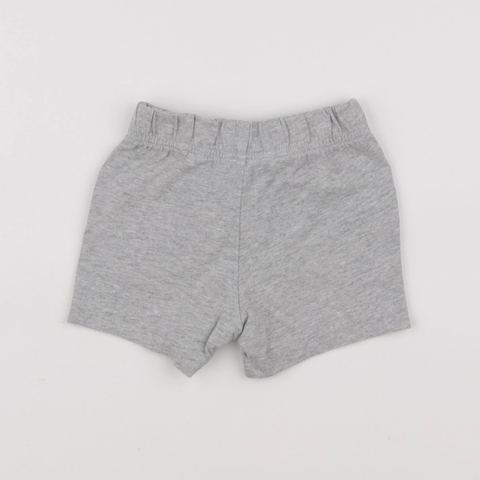 GAP - short gris - 3/6 mois