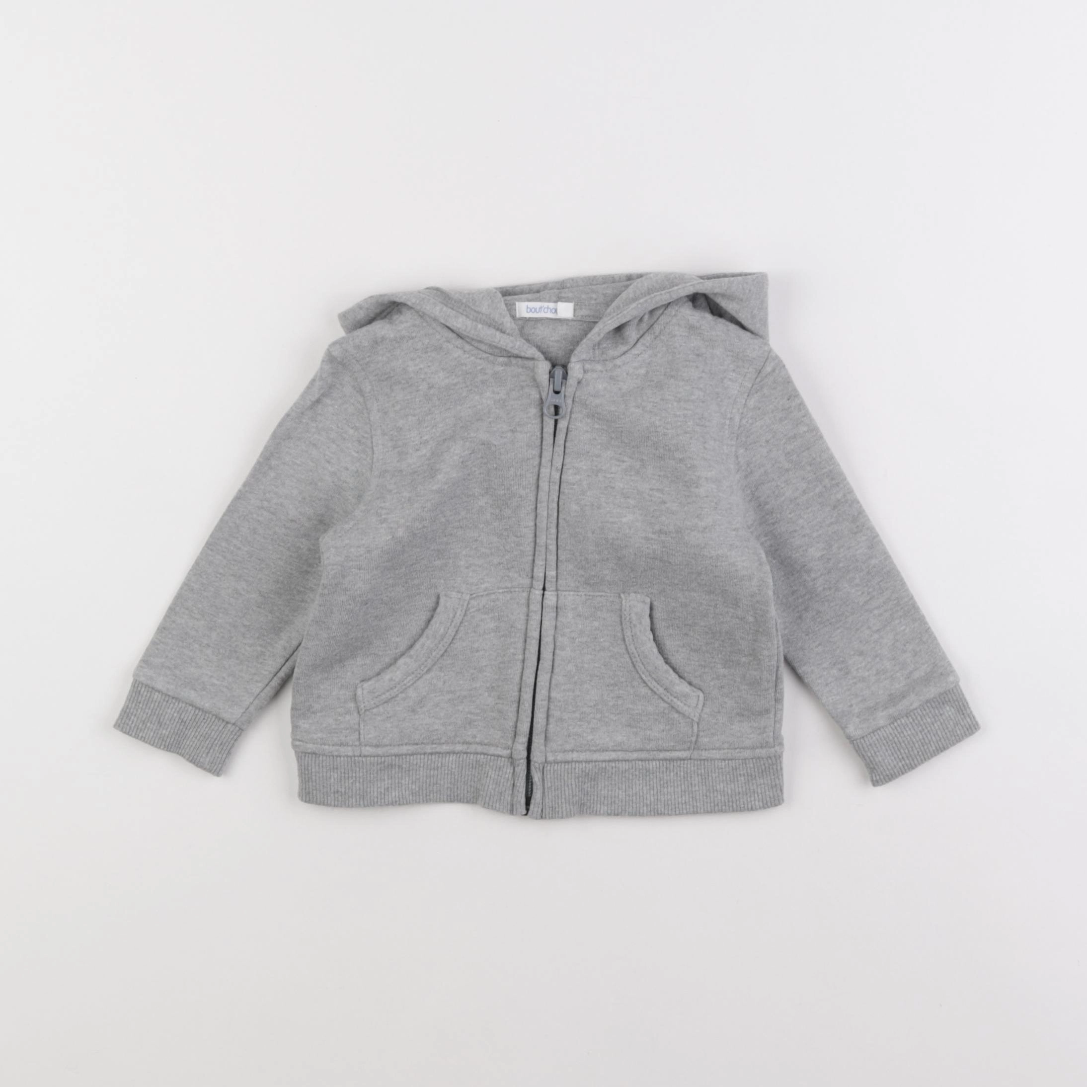 Boutchou - sweat gris - 9 mois