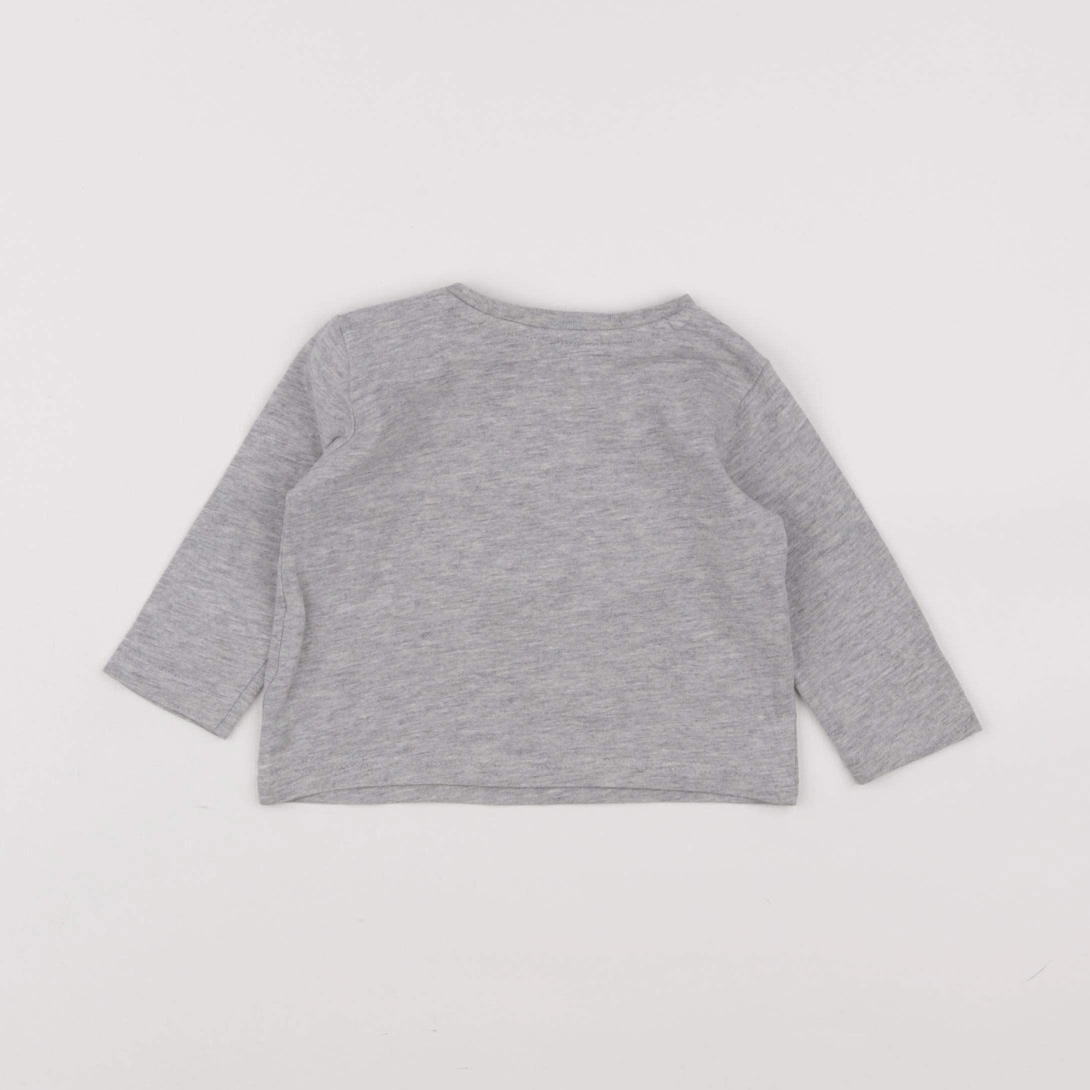 Boutchou - tee-shirt gris - 6 mois