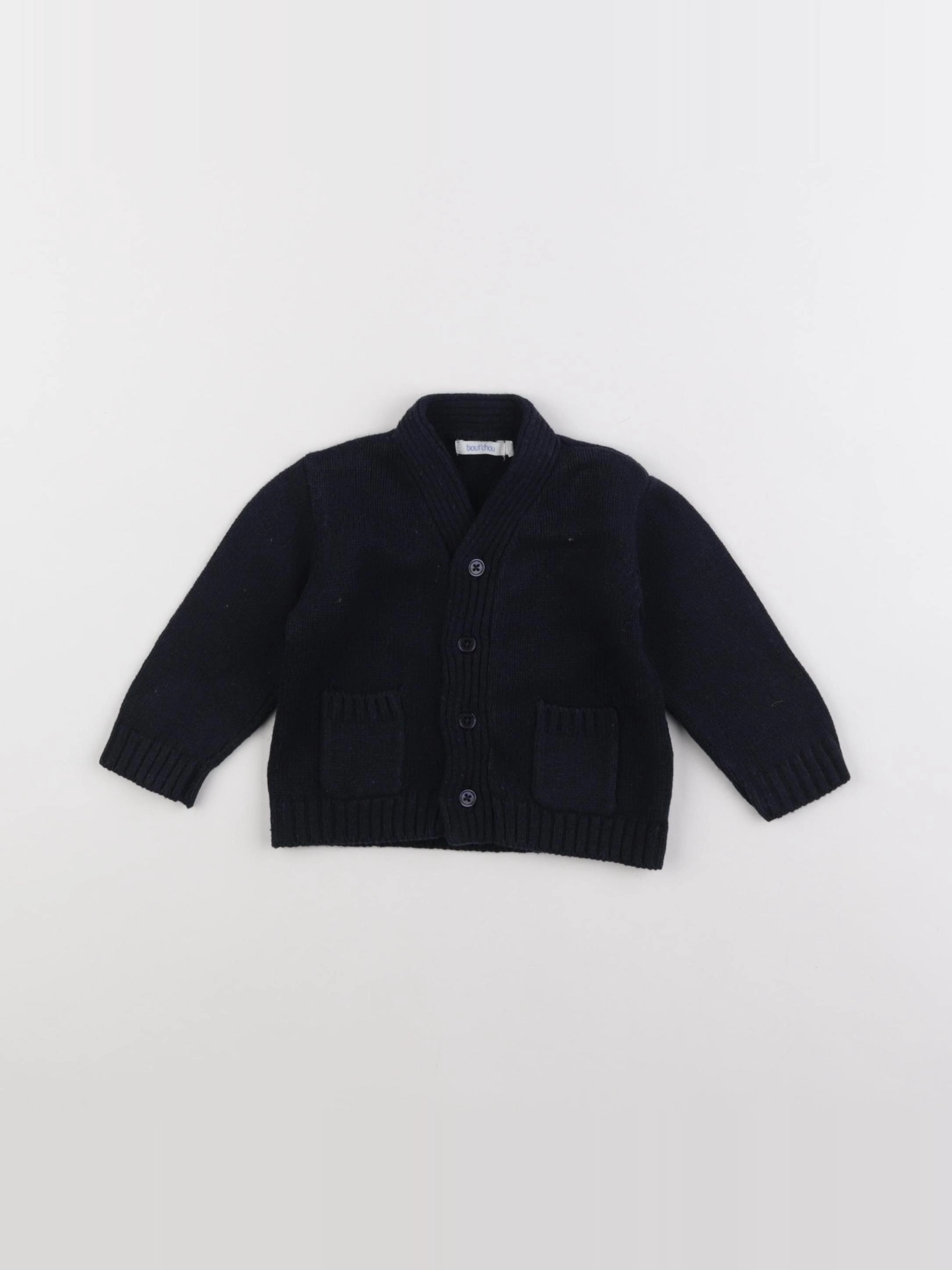 Boutchou - gilet bleu - 6 mois