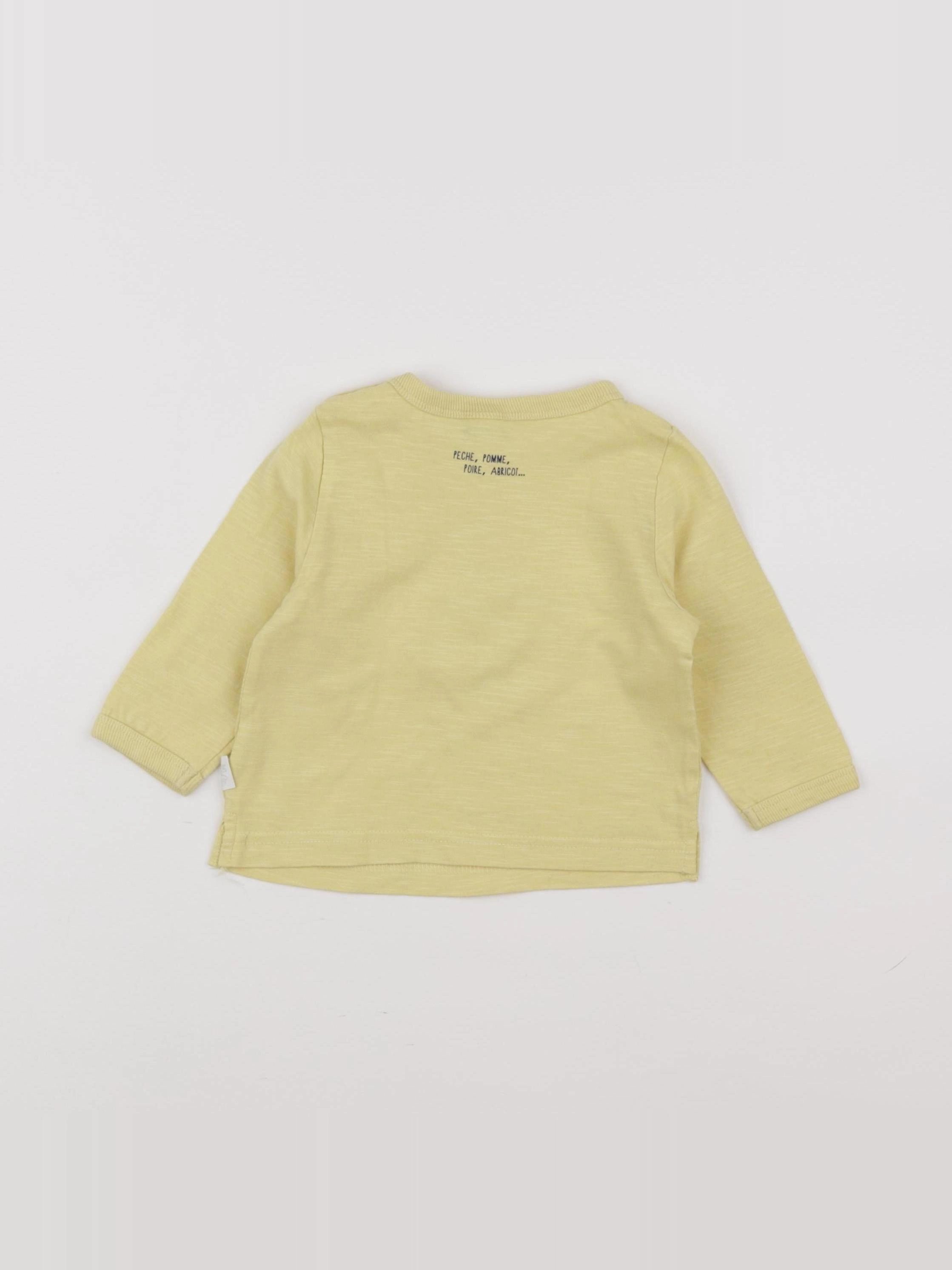 Tape à l'oeil - tee-shirt jaune - 6 mois
