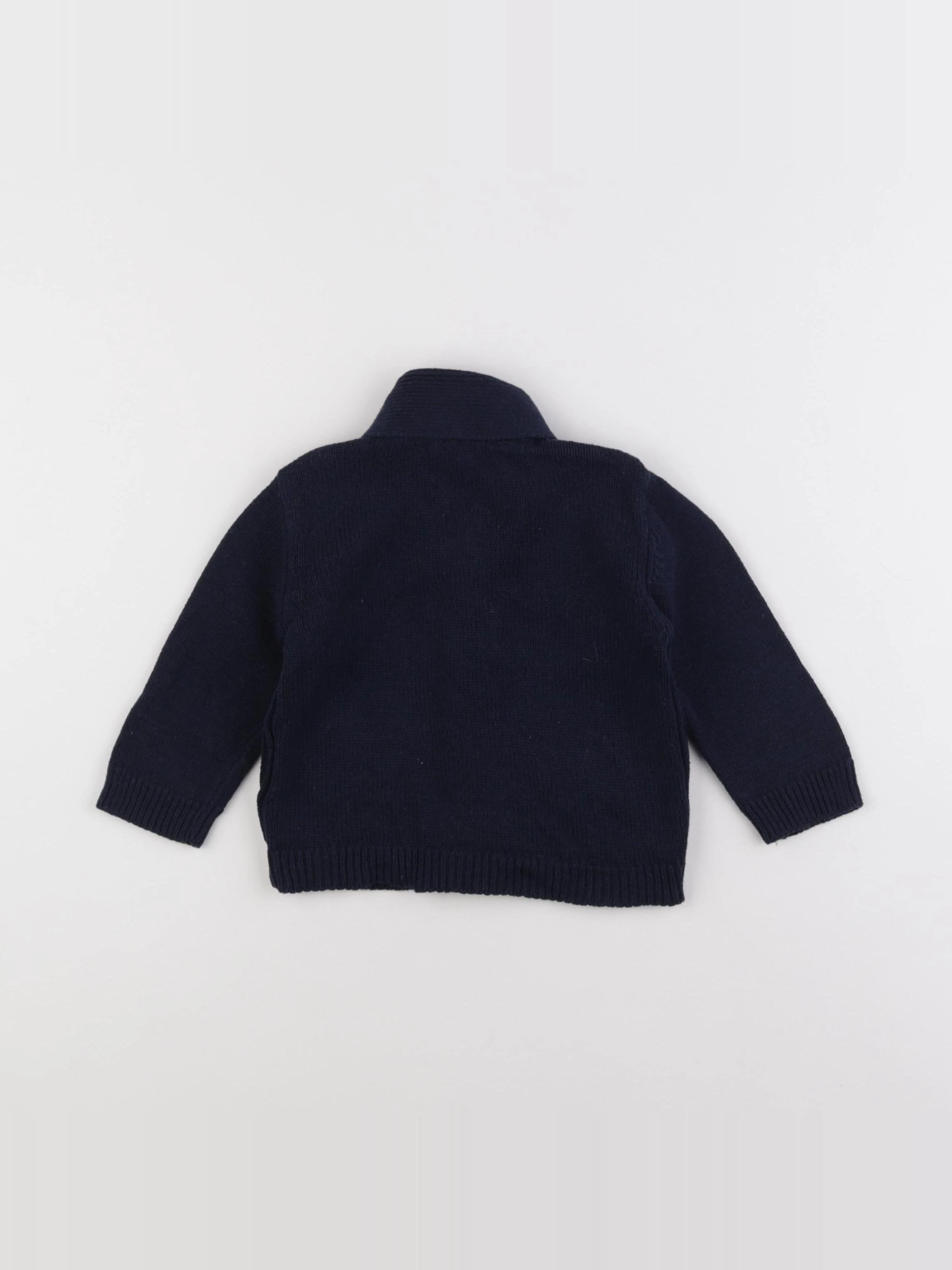 Boutchou - gilet bleu - 9 mois