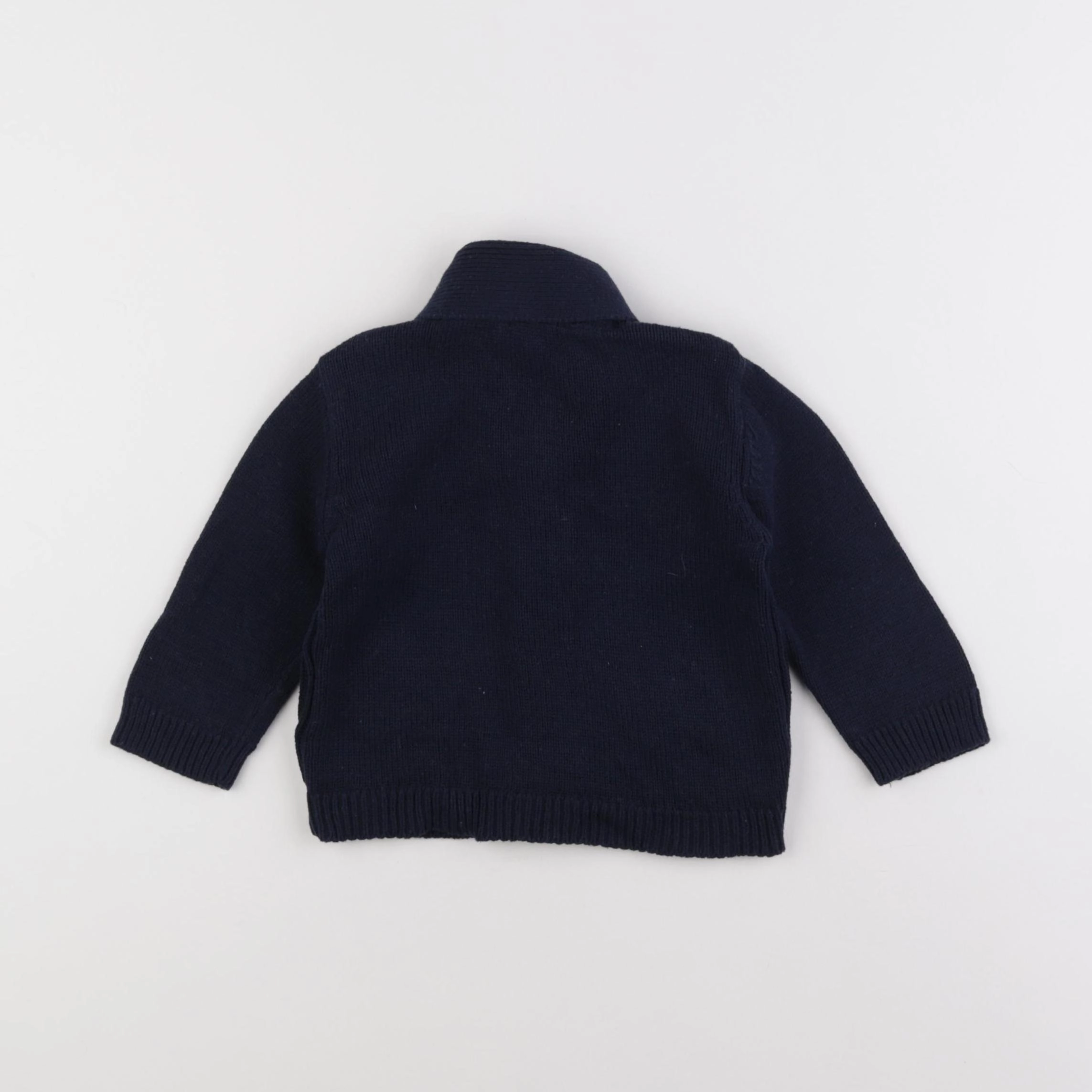 Boutchou - gilet bleu - 9 mois
