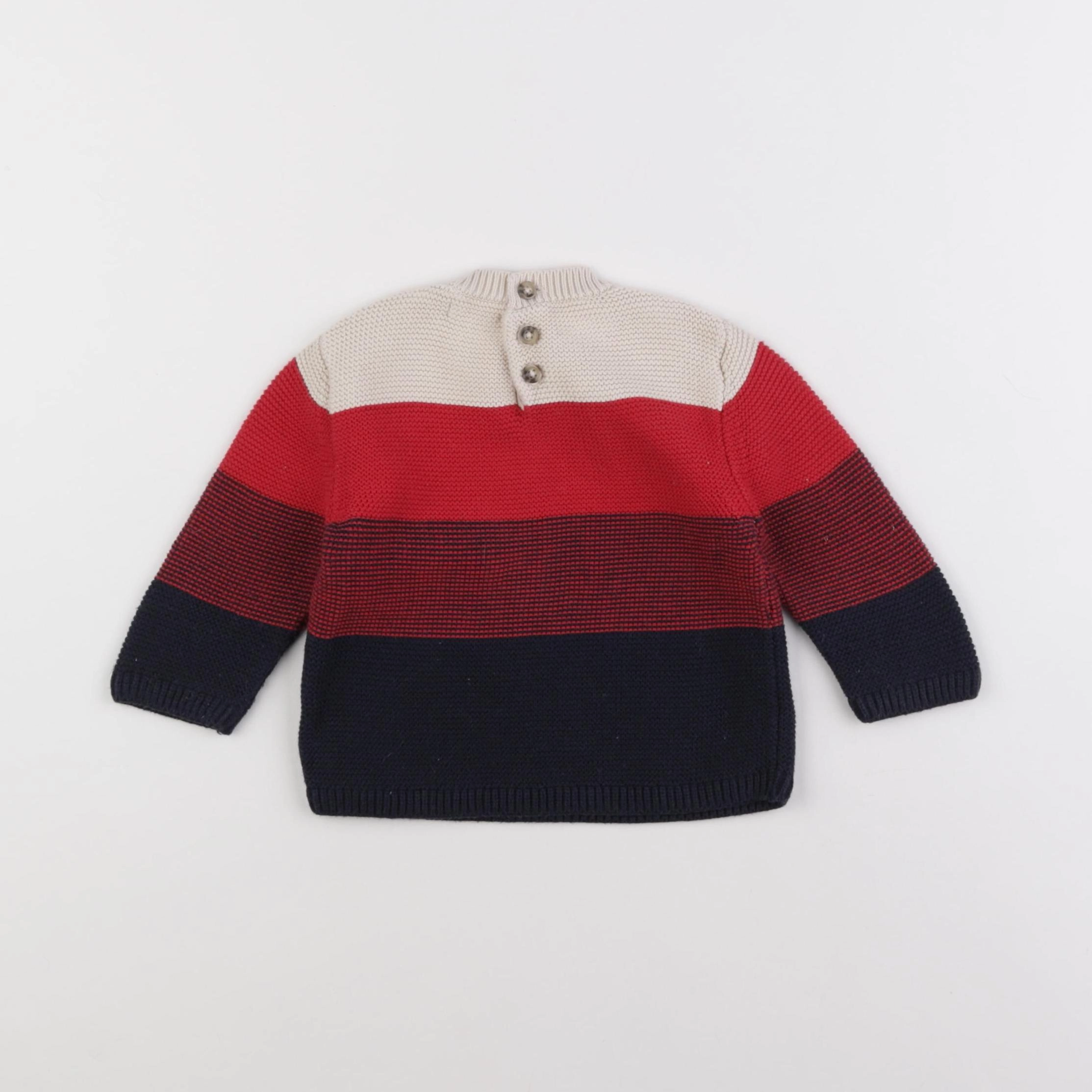 Boutchou - pull multicolore - 9 mois