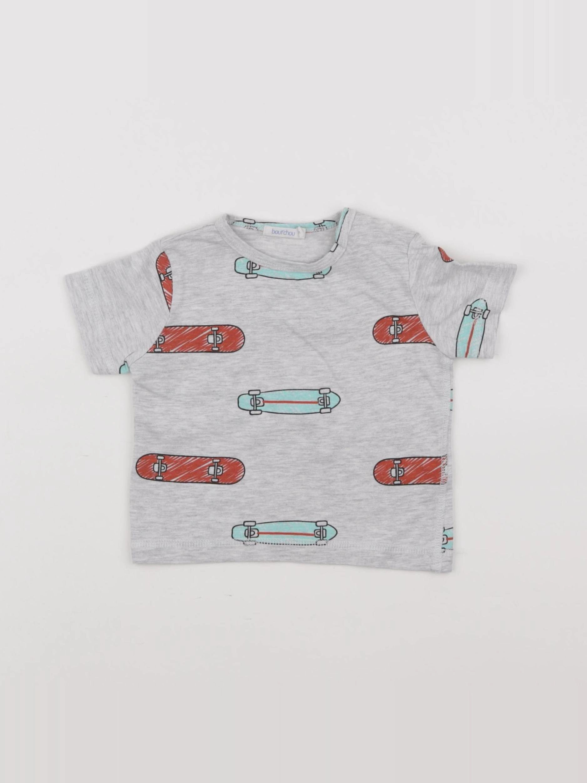 Boutchou - tee-shirt gris - 6 mois