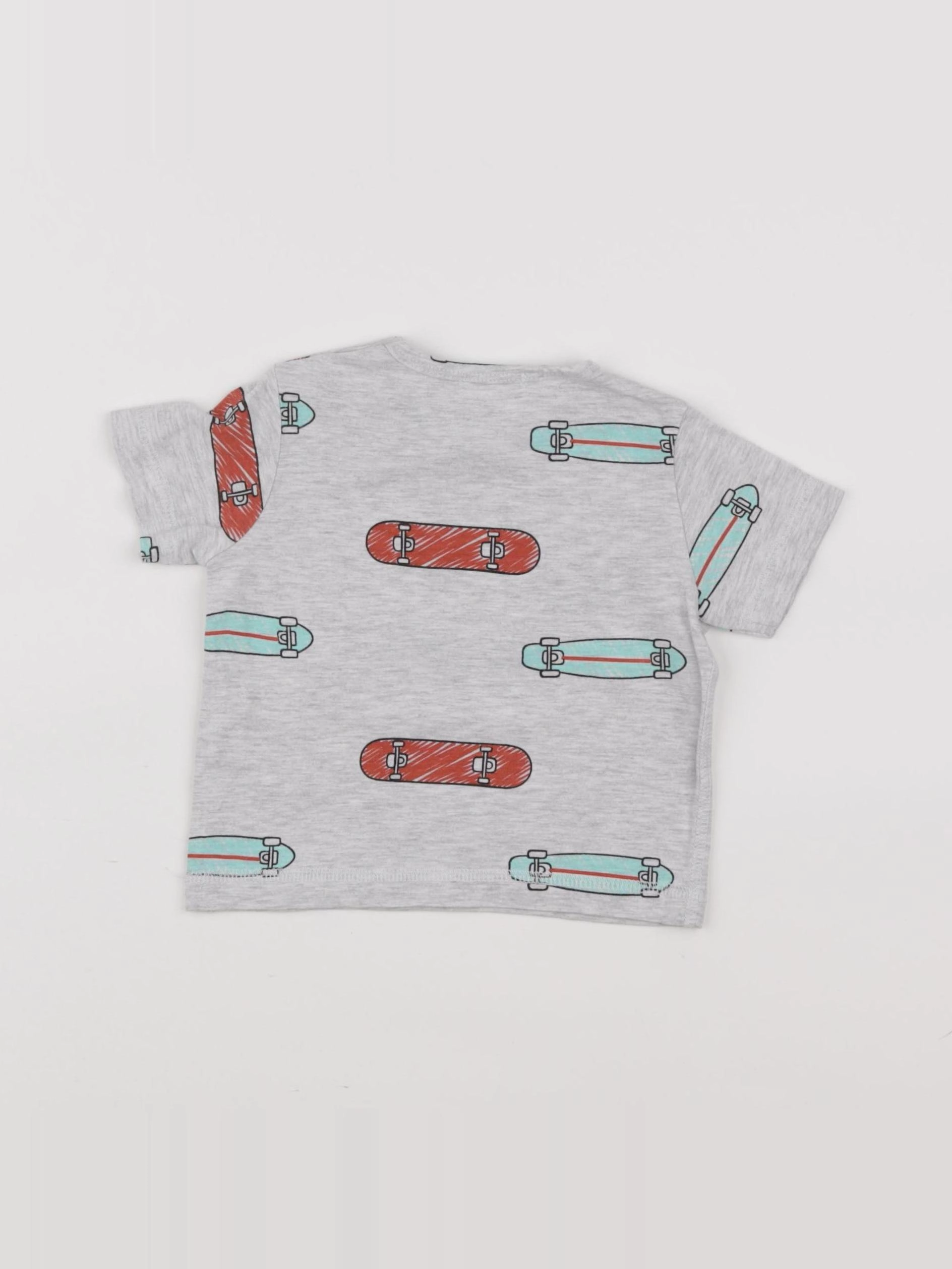 Boutchou - tee-shirt gris - 6 mois