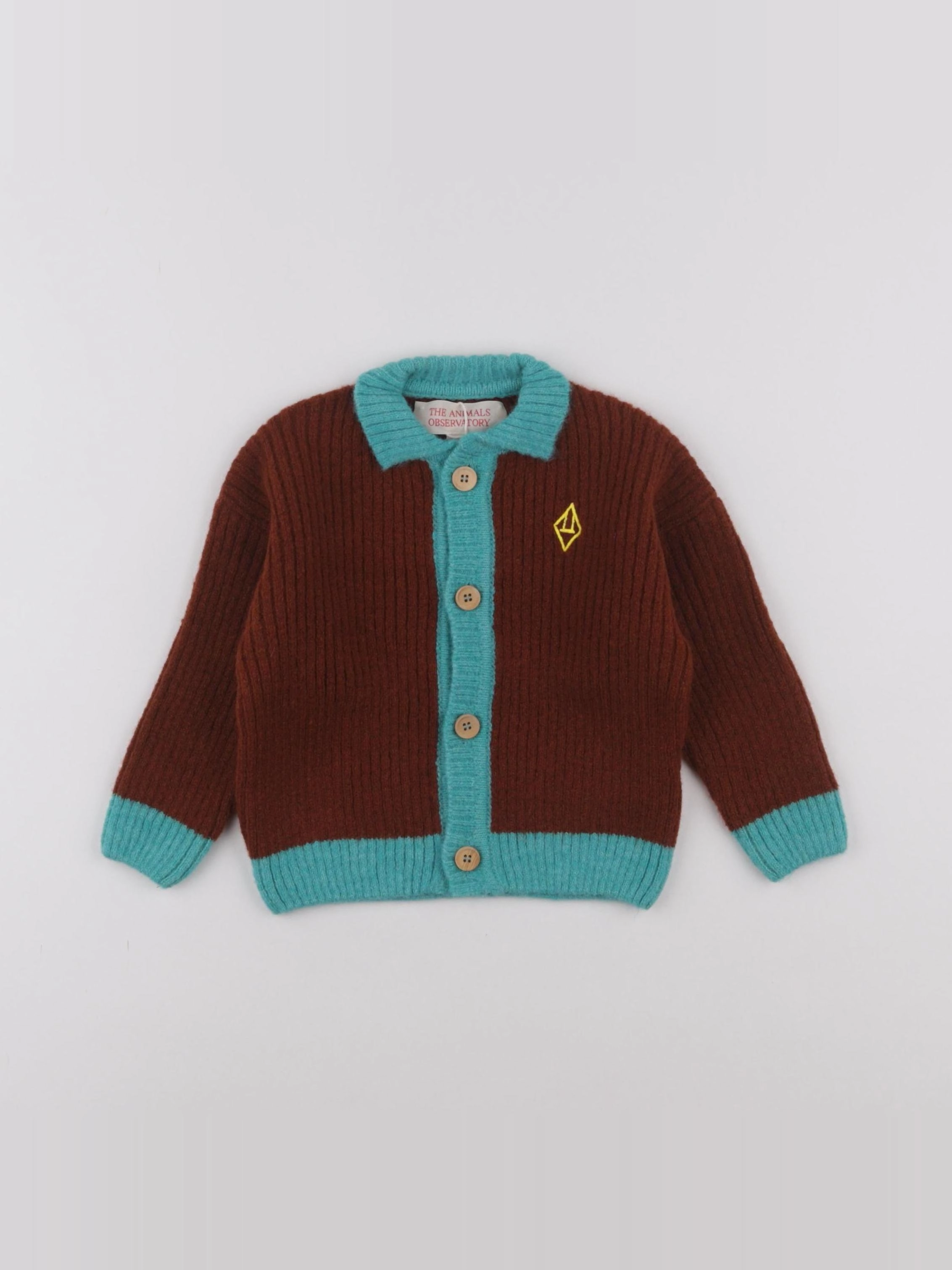 The animals observatory - Gilet Toucan Marron - 12 mois