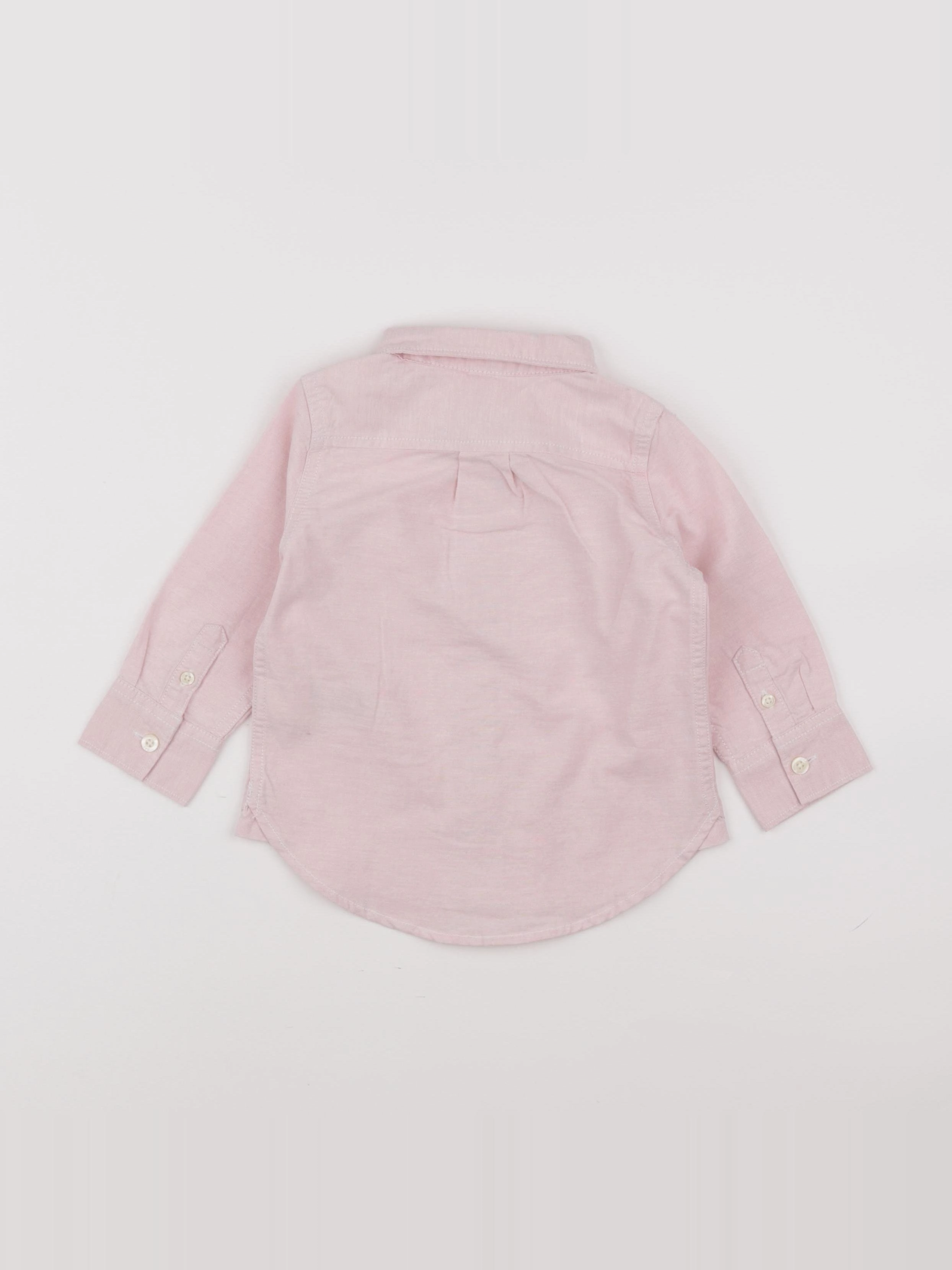 GAP - chemise rose - 12/18 mois
