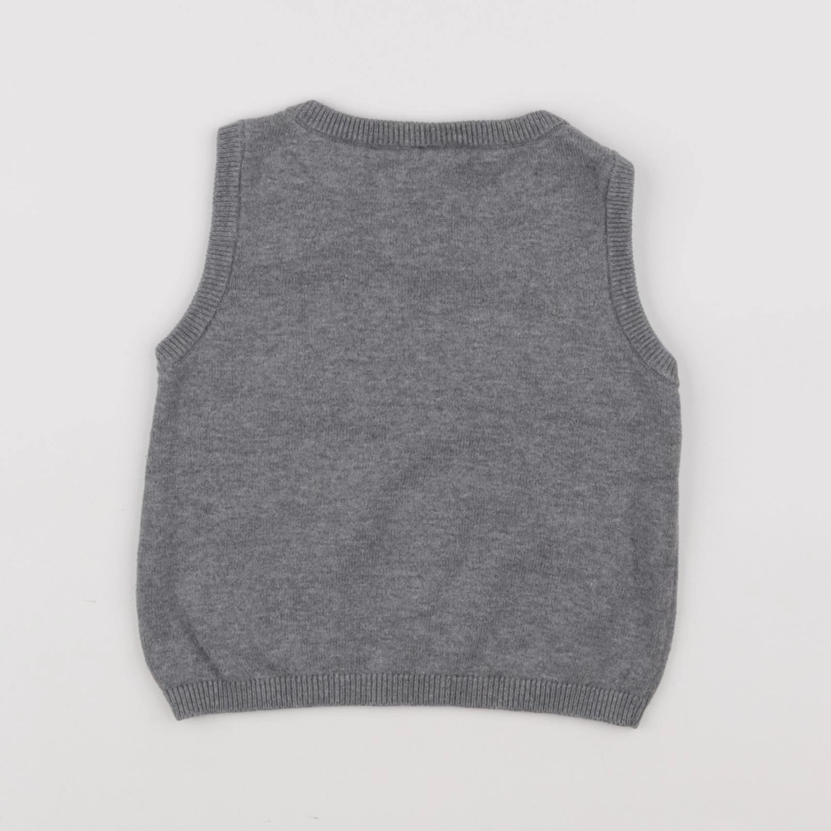 H&M - pull gris - 9/12 mois