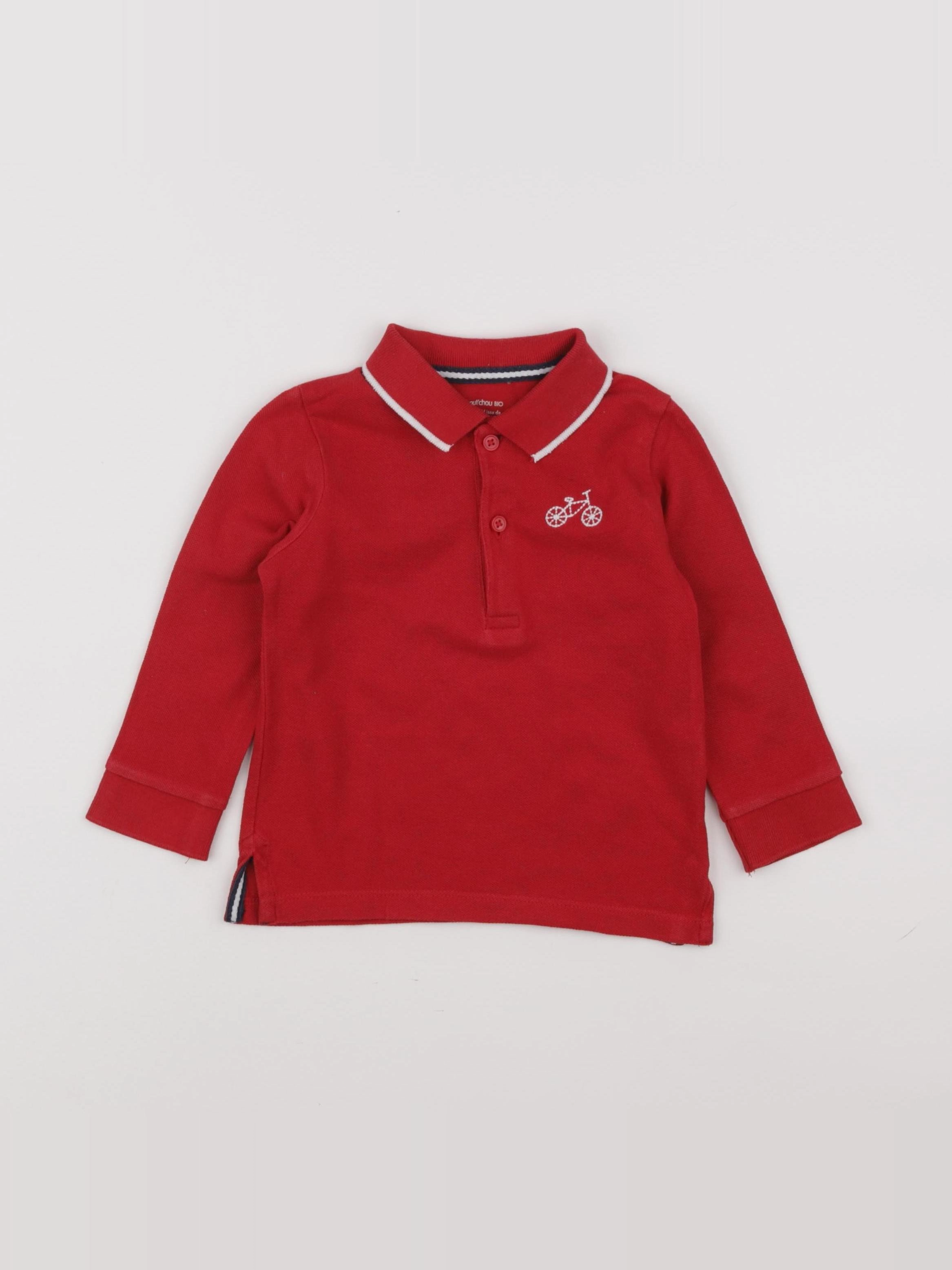 Boutchou - polo rouge - 24 mois