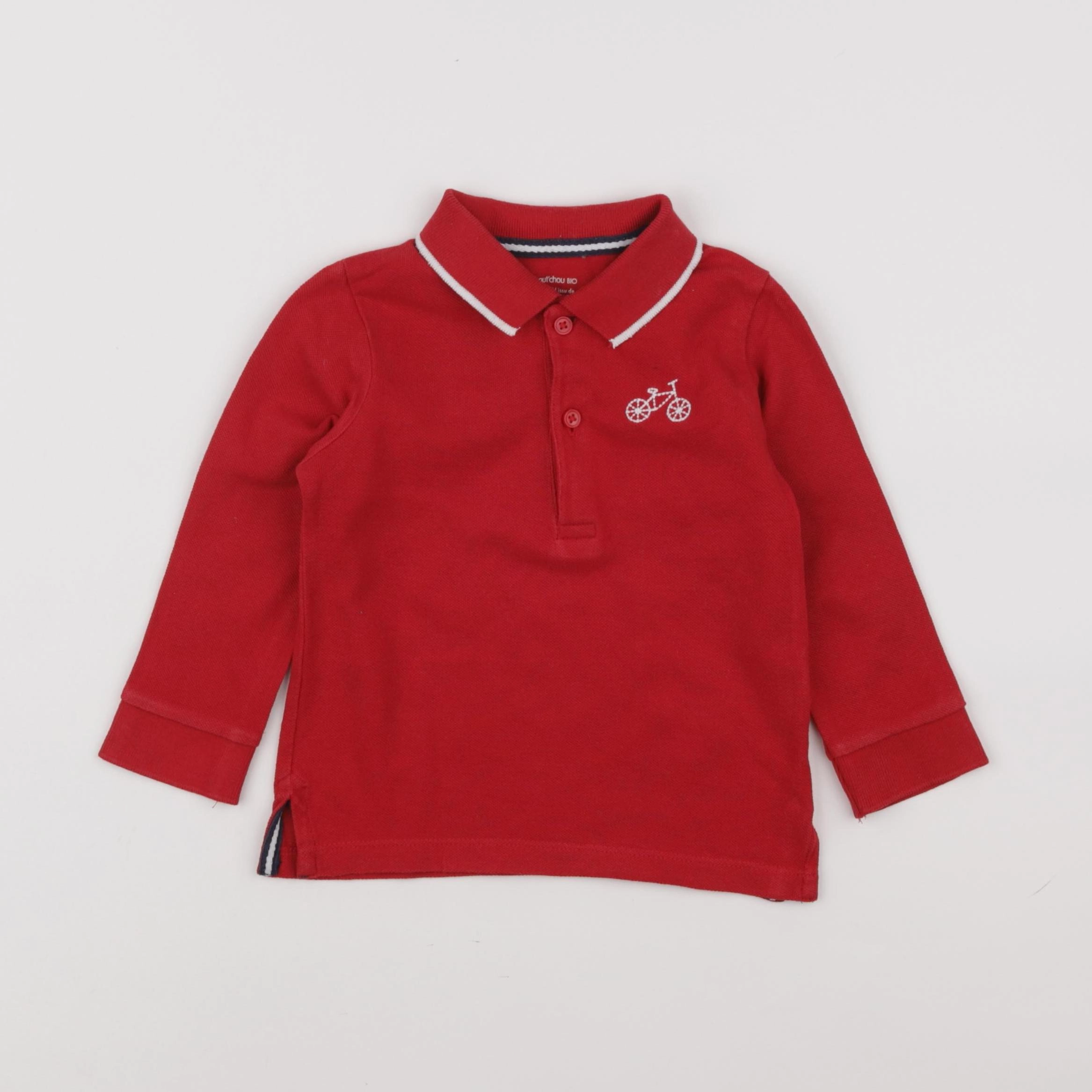 Boutchou - polo rouge - 24 mois