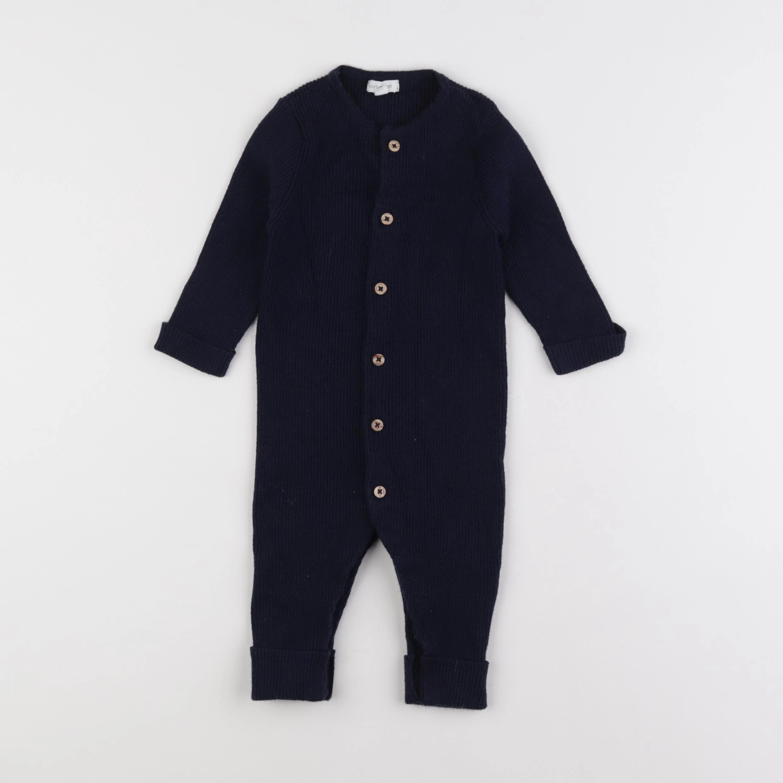 Vertbaudet - combinaison bleu - 9 mois